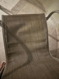 Broken chair in the balcony