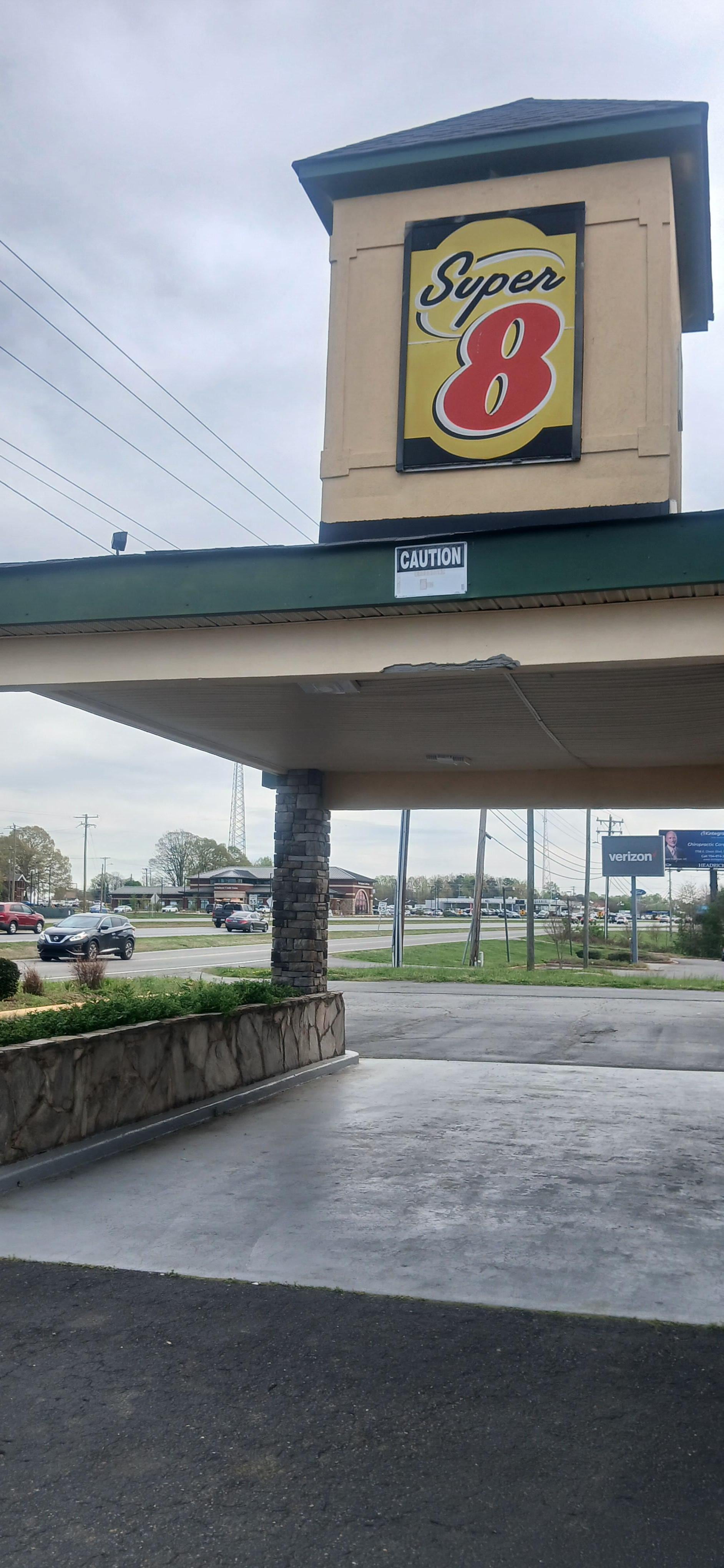 Outside entrance upon pulling up.