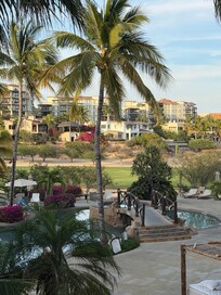 Pool view from our room
