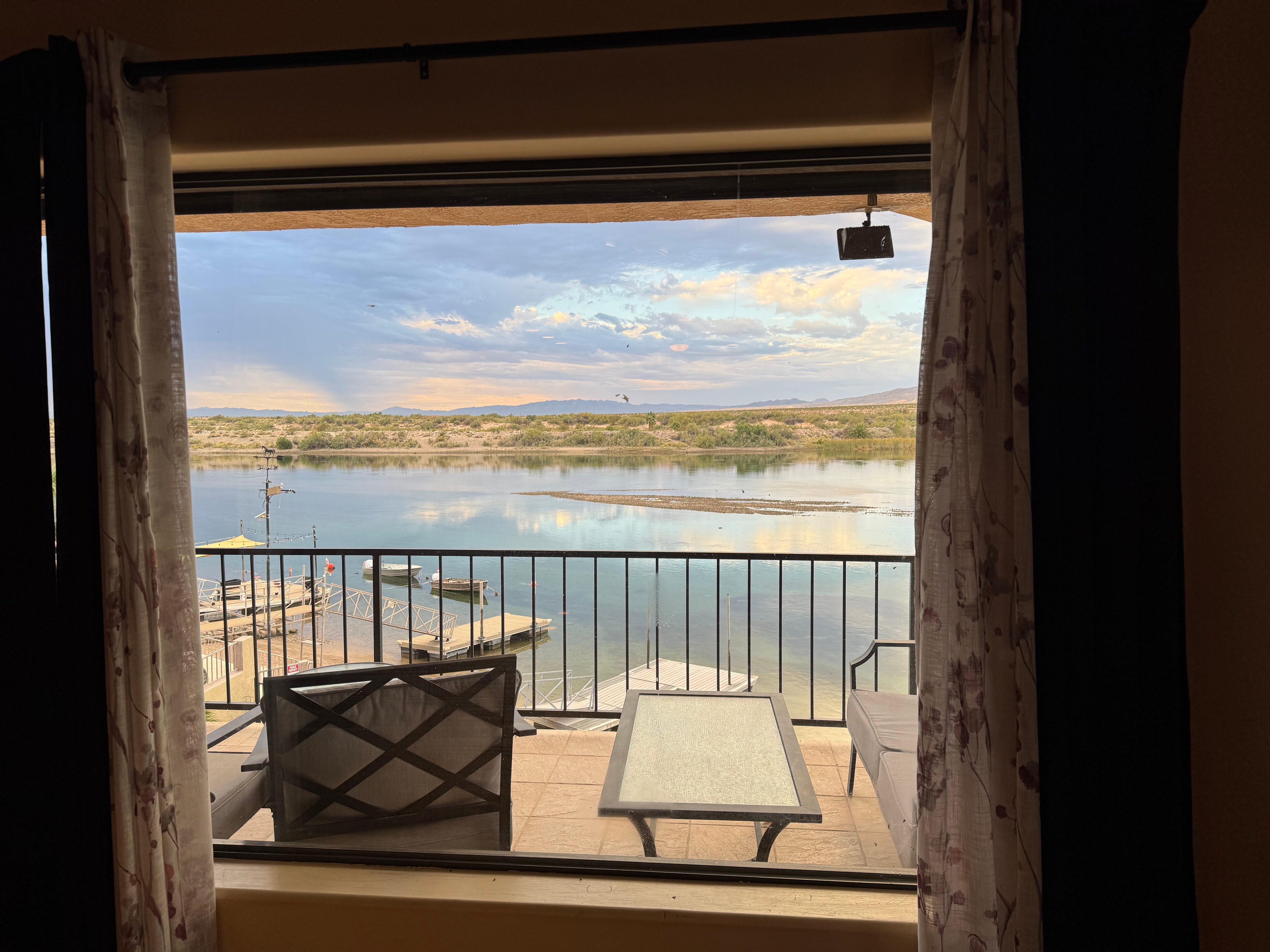 View of river from great room.  