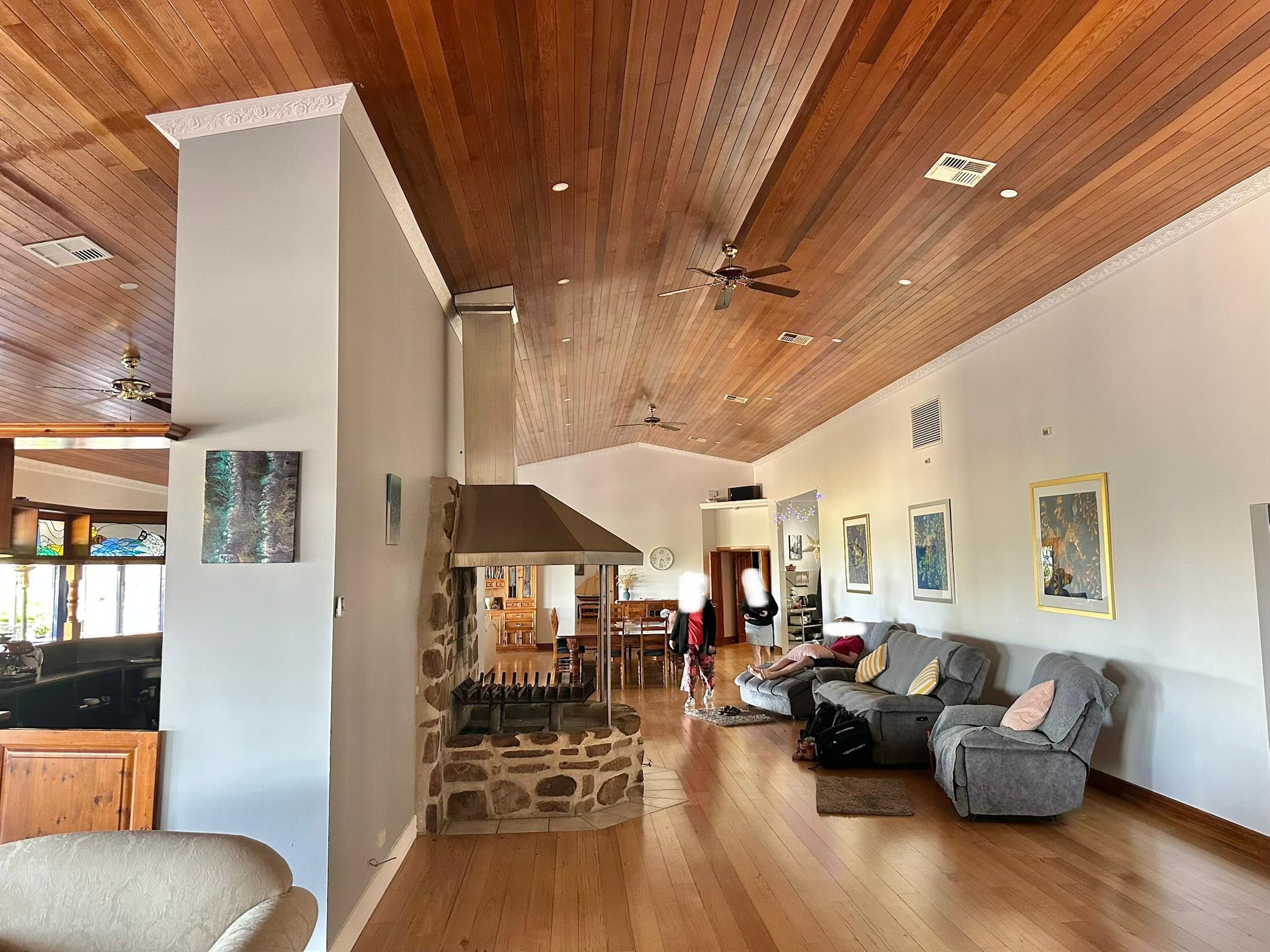 Fireplace/reading area