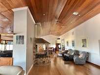 Fireplace/reading area