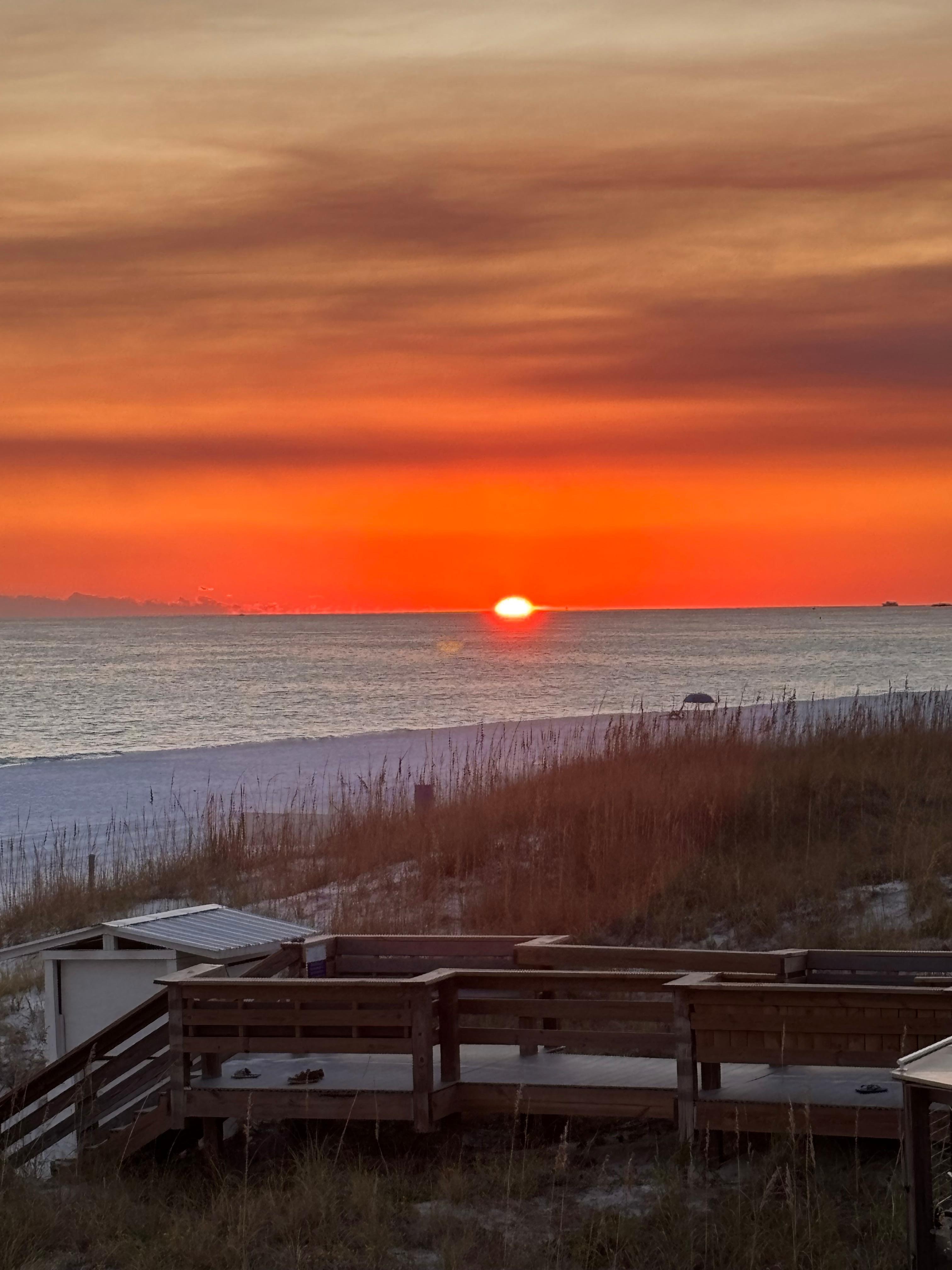 Literally from the balcony of the condo!