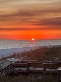 Literally from the balcony of the condo!