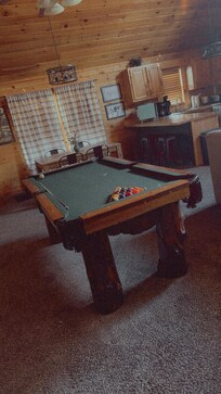 Pool table area