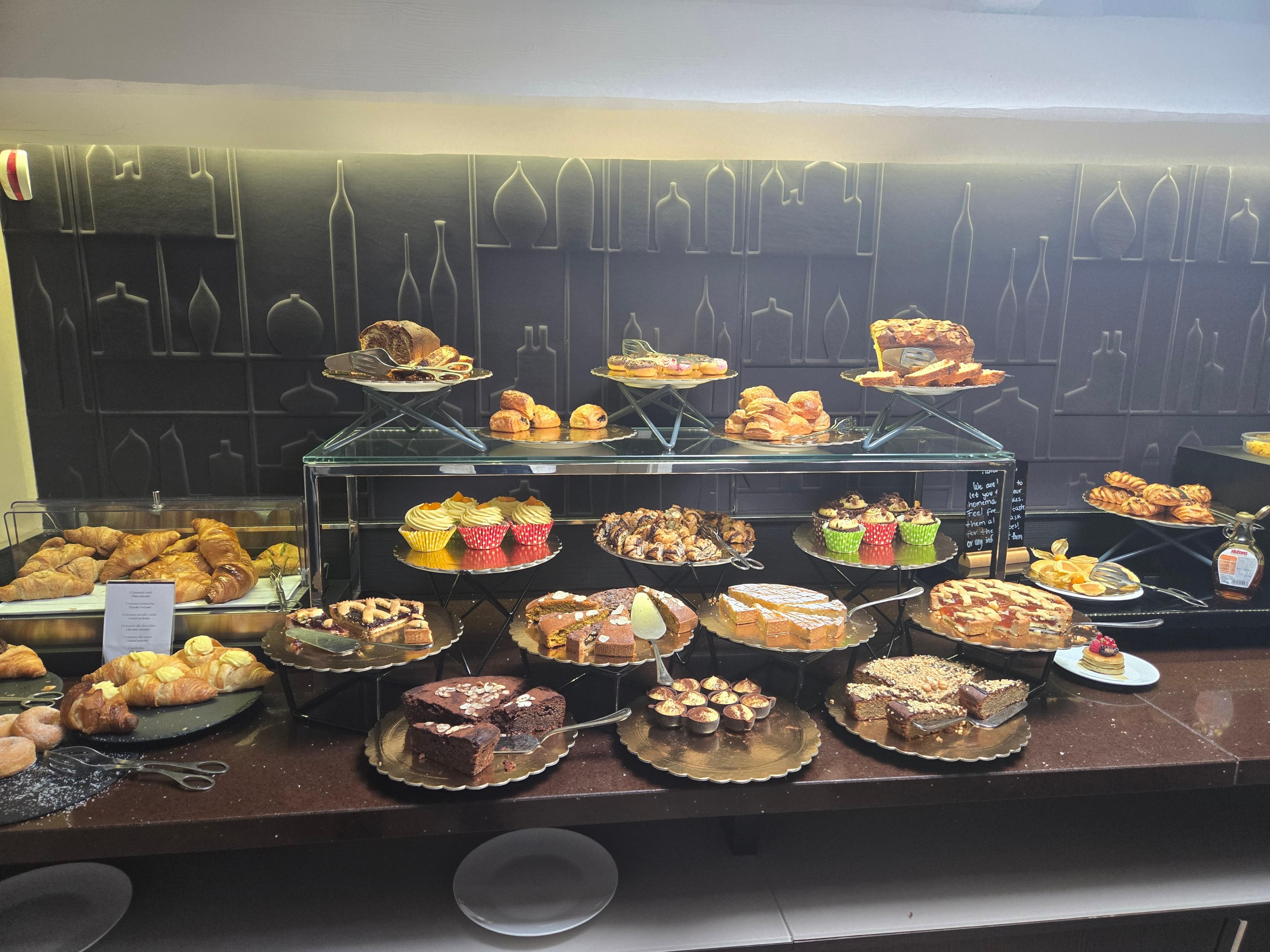 Pastries at breakfast 