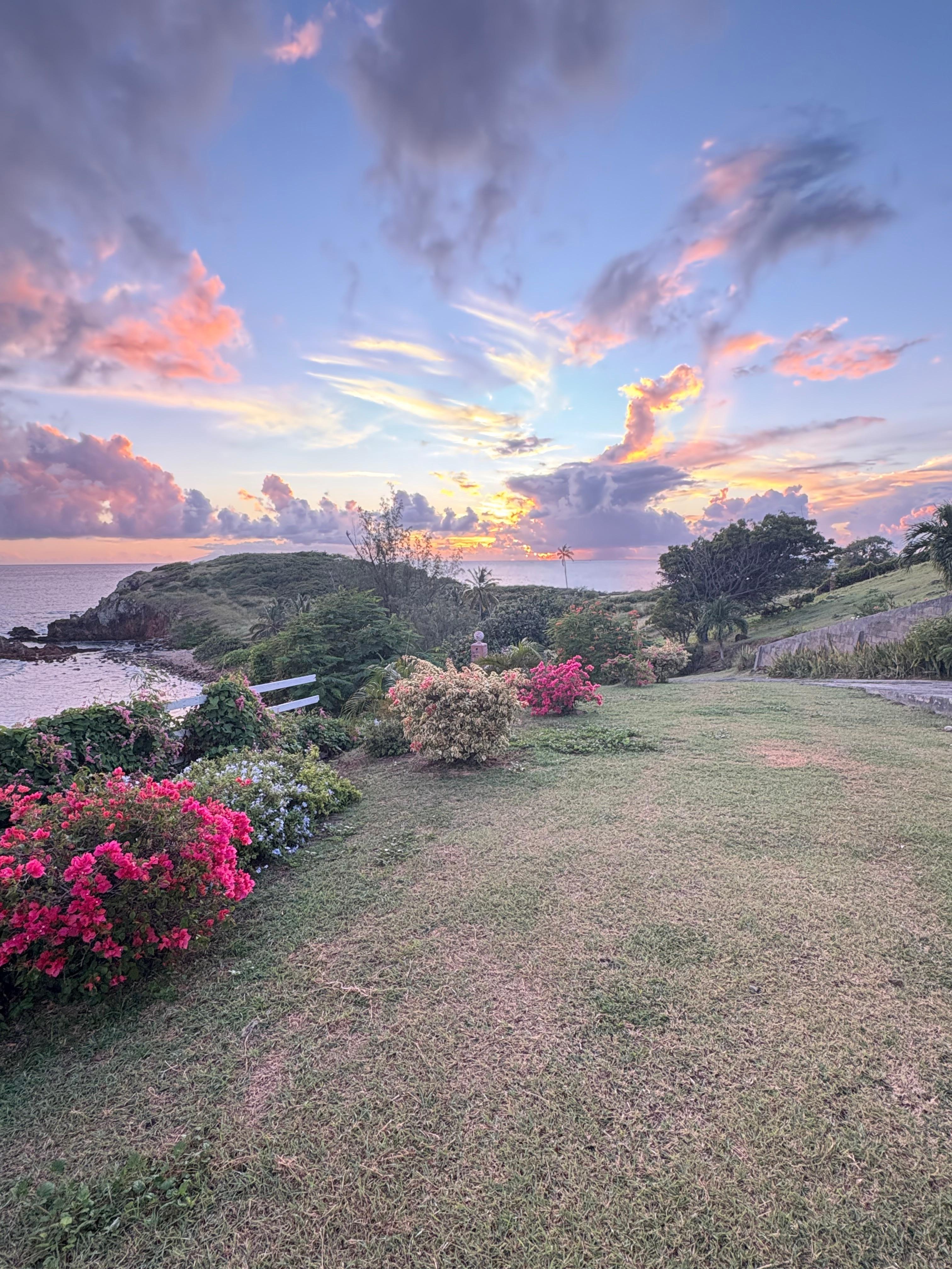 Sunset from the property