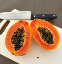 Well-stocked kitchen, with Kamu Farm close by…