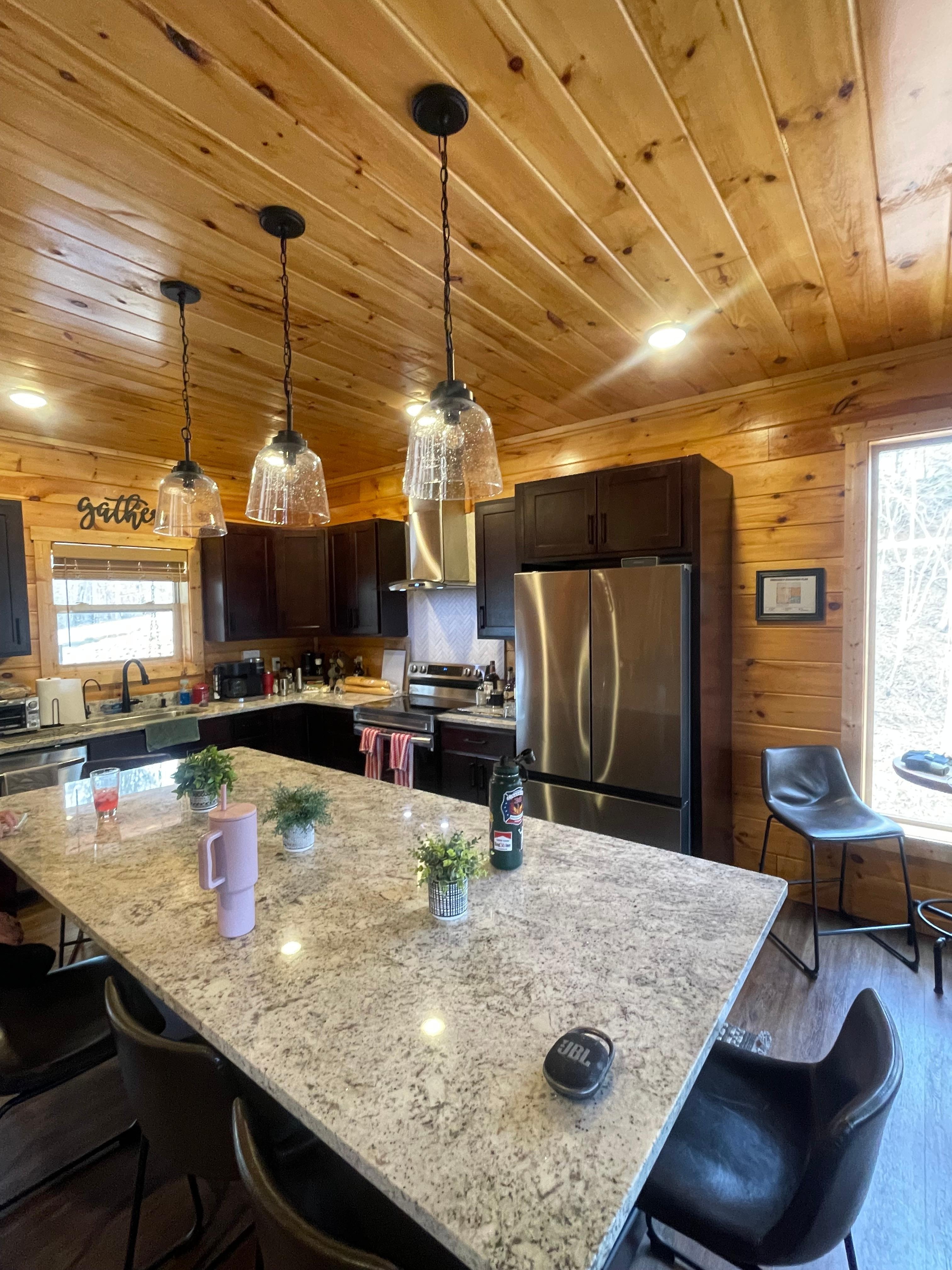 Kitchen island was great!