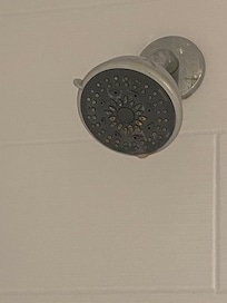 Shower head in bathroom