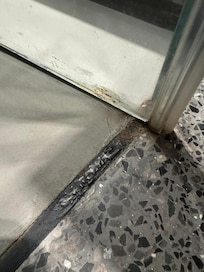 Rusted metallic surfaces everywhere.