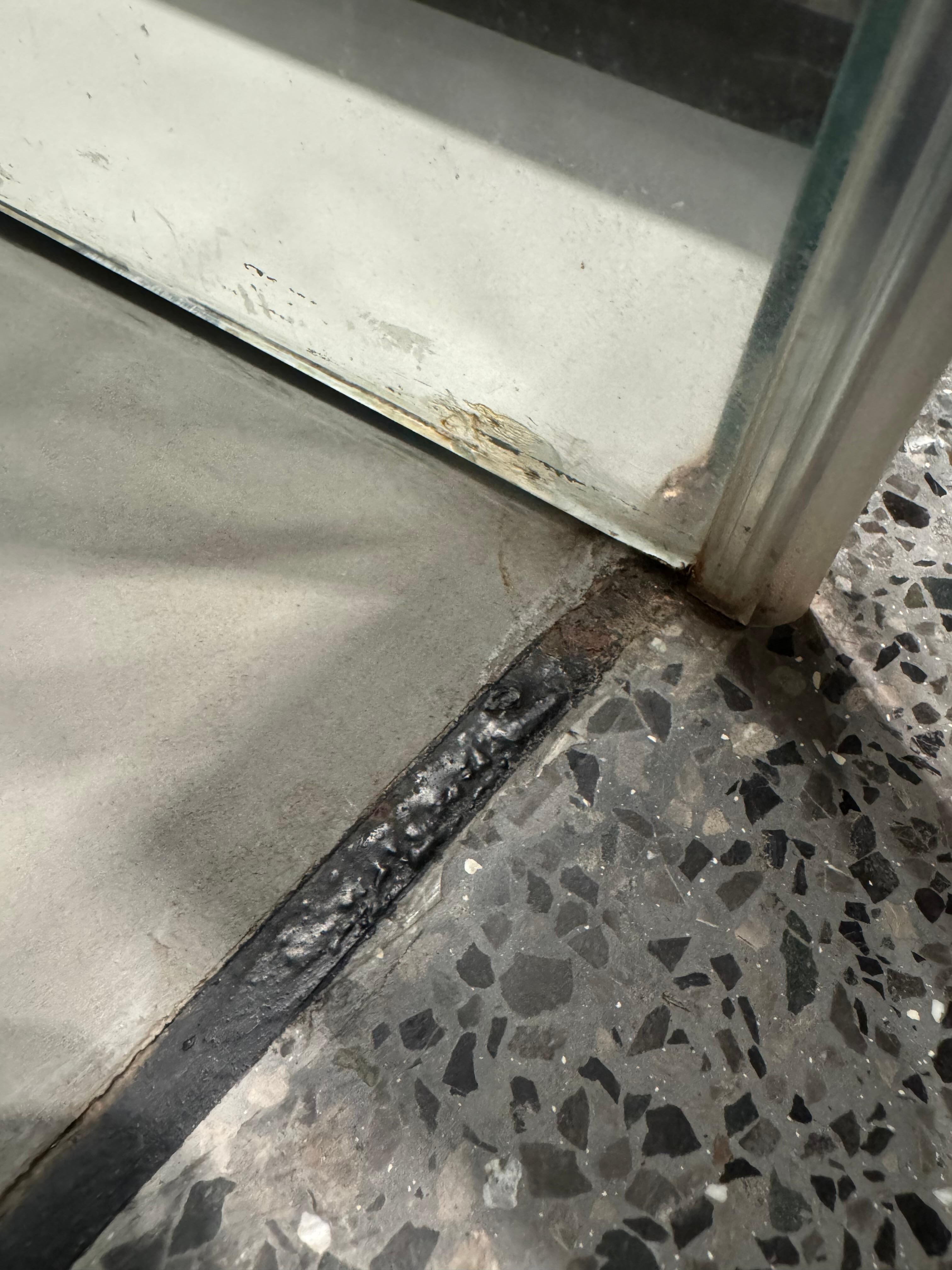 Rusted metallic surfaces everywhere. 