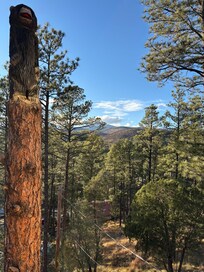View from top balcony