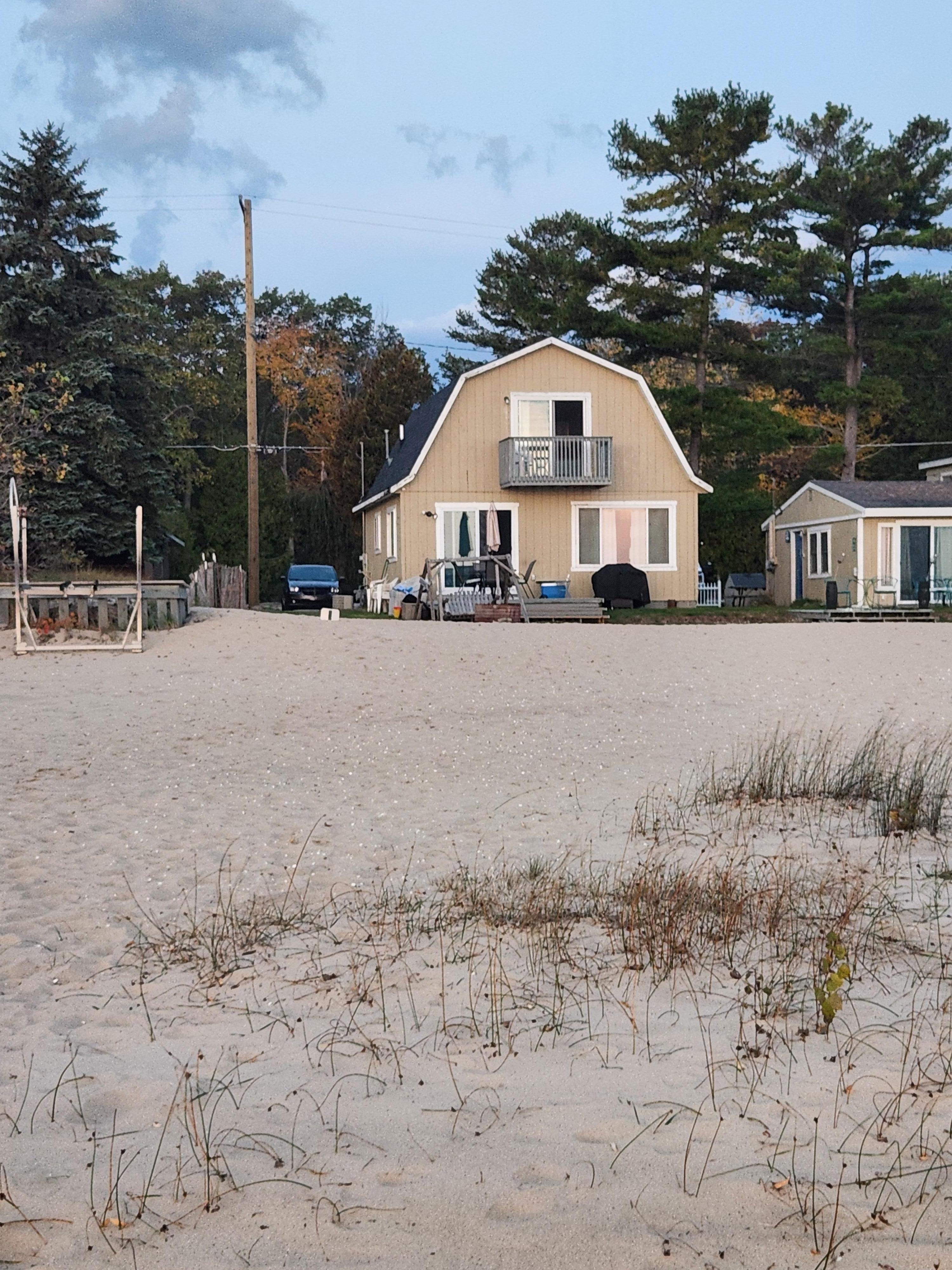 The house from the beach