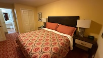 If they were to update the color scheme for the bedroom to a more modern look, this place would be a gem