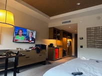 The room was spacious.