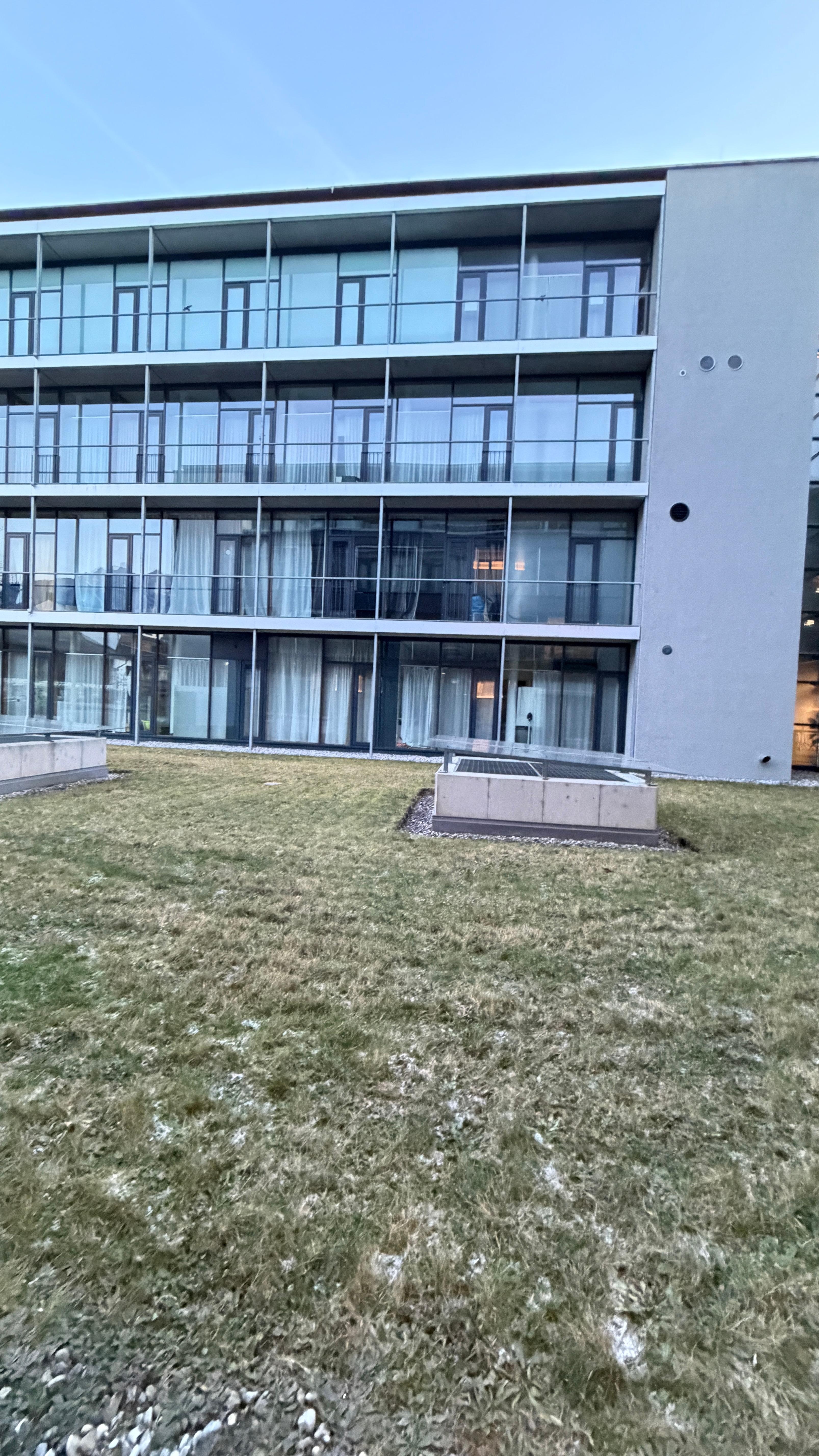 Ausblick vom Zimmer. 