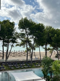 Utsikt ifrån vårt hotellrum