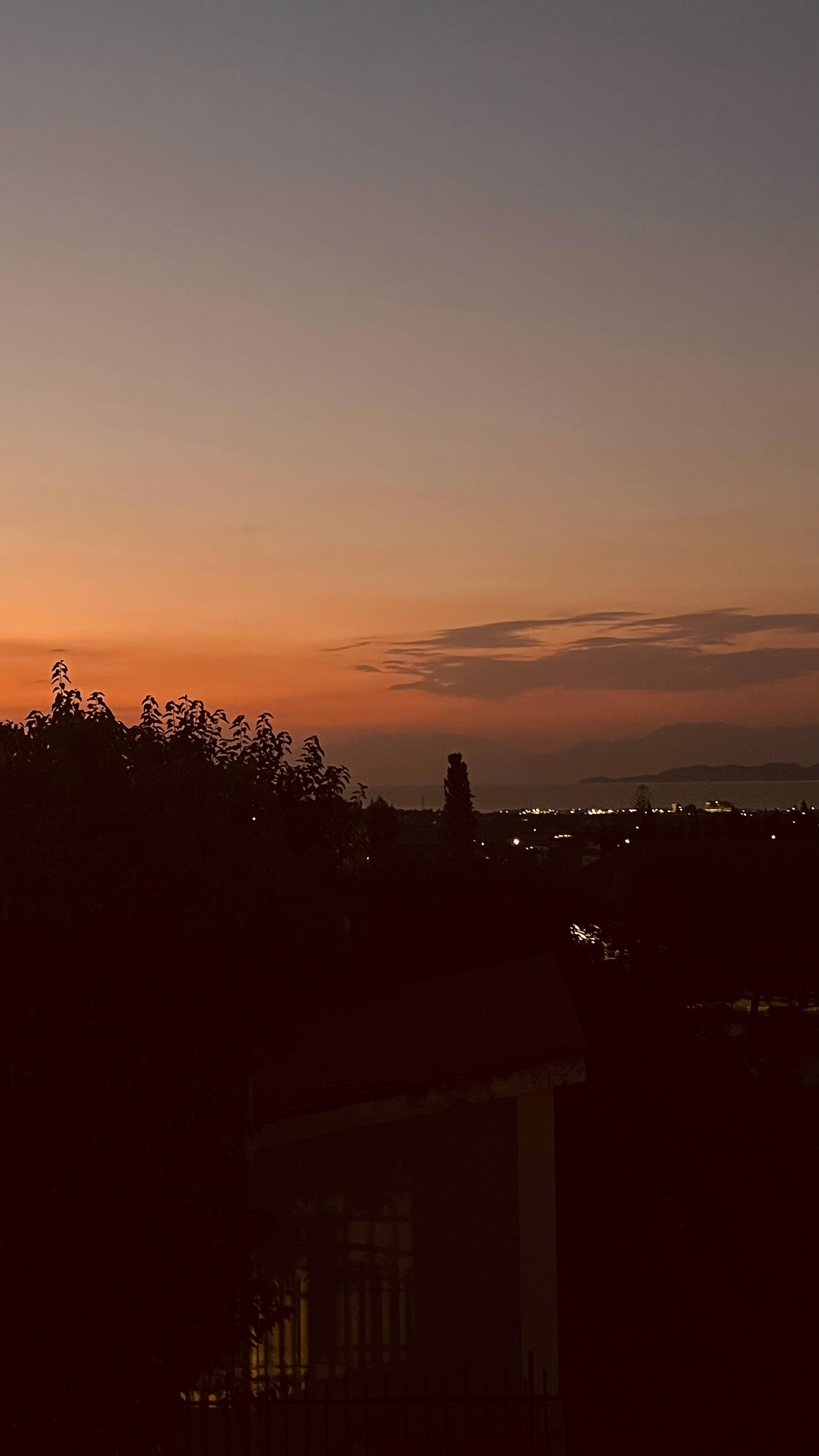 Sunset from the balcony