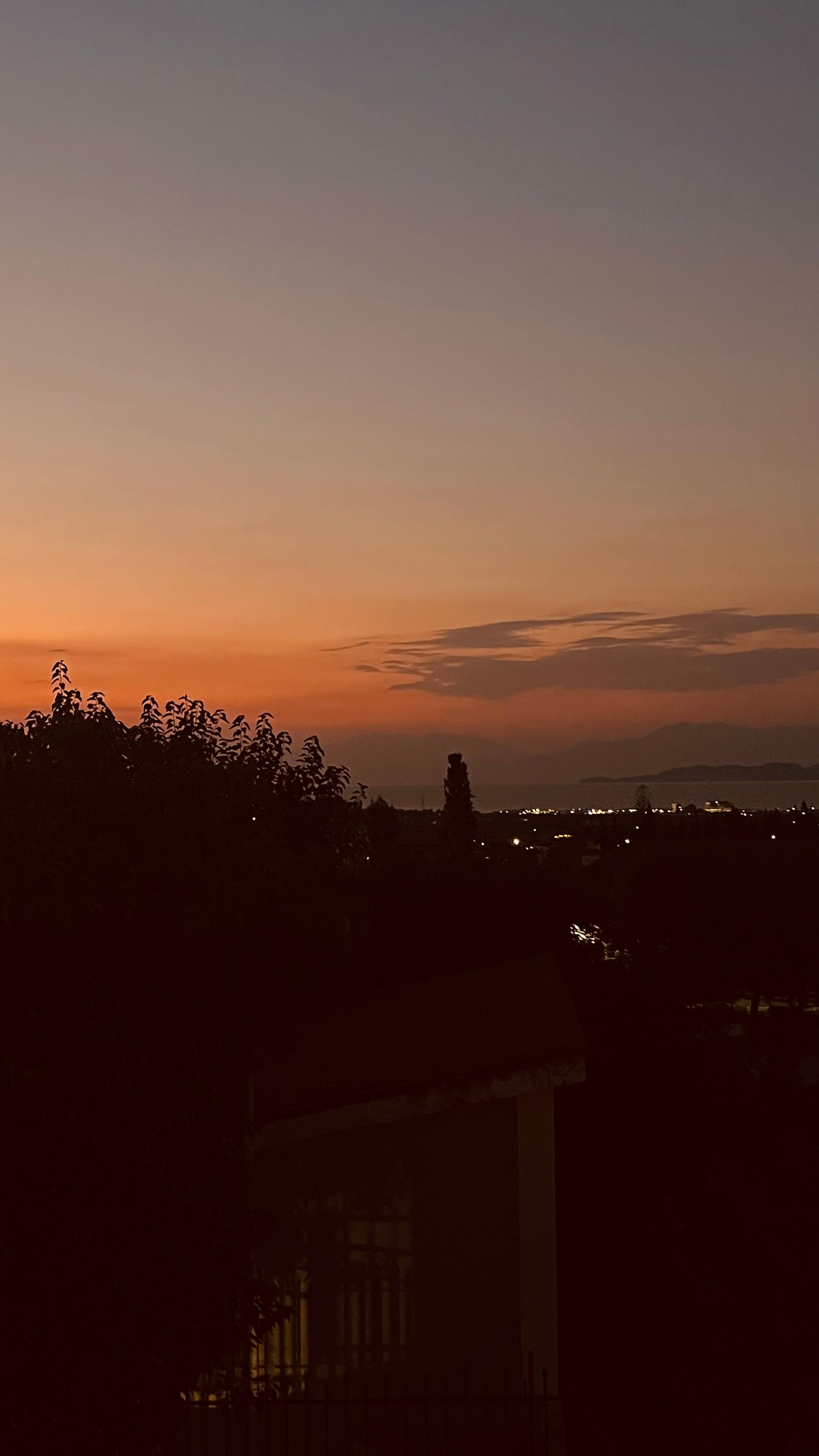 Sunset from the balcony