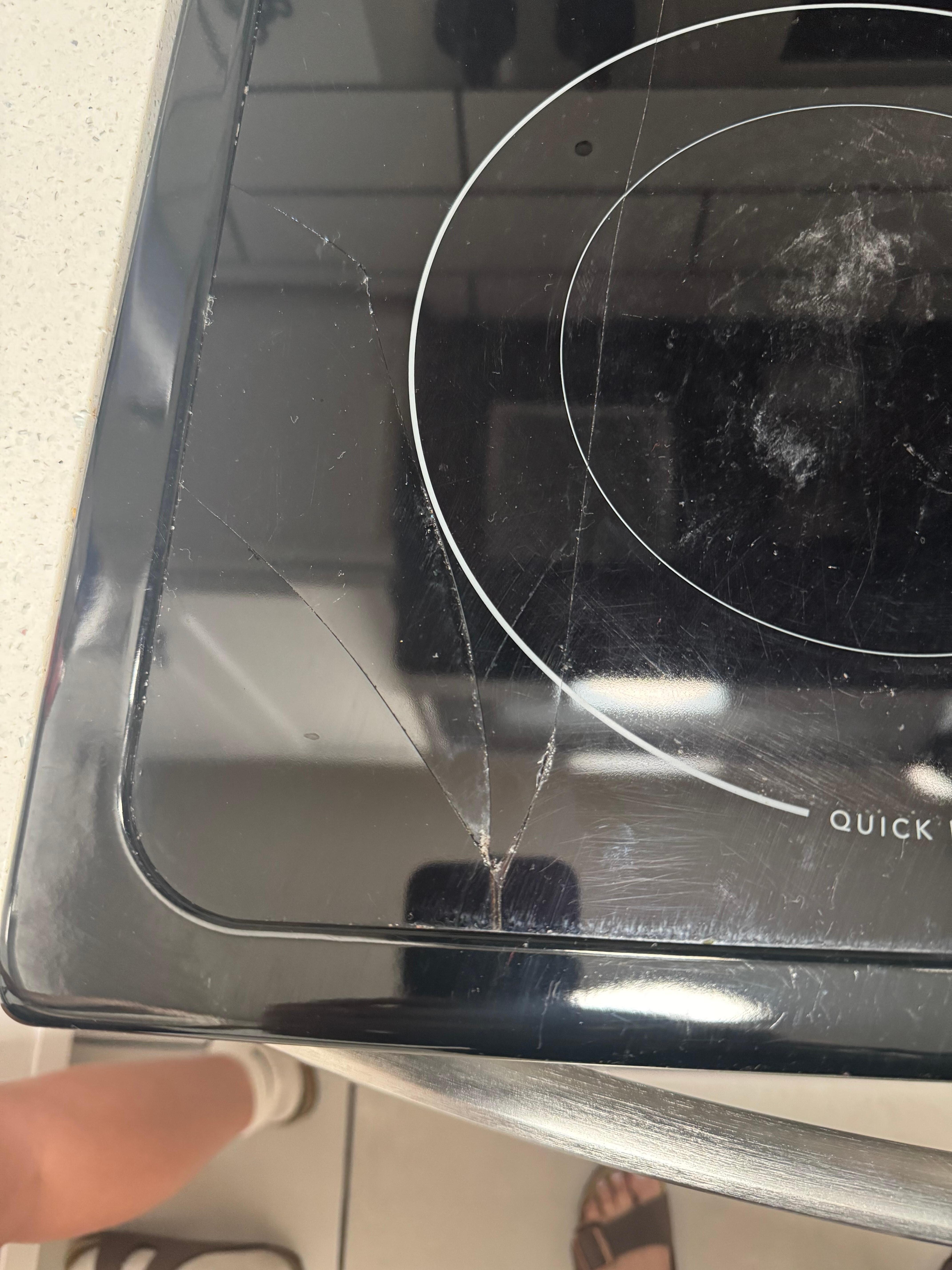 Kitchen had a crack. 