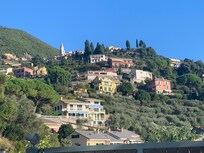 The view from our room - the sound of the trains and the lights on the hillside made our stay memorable.