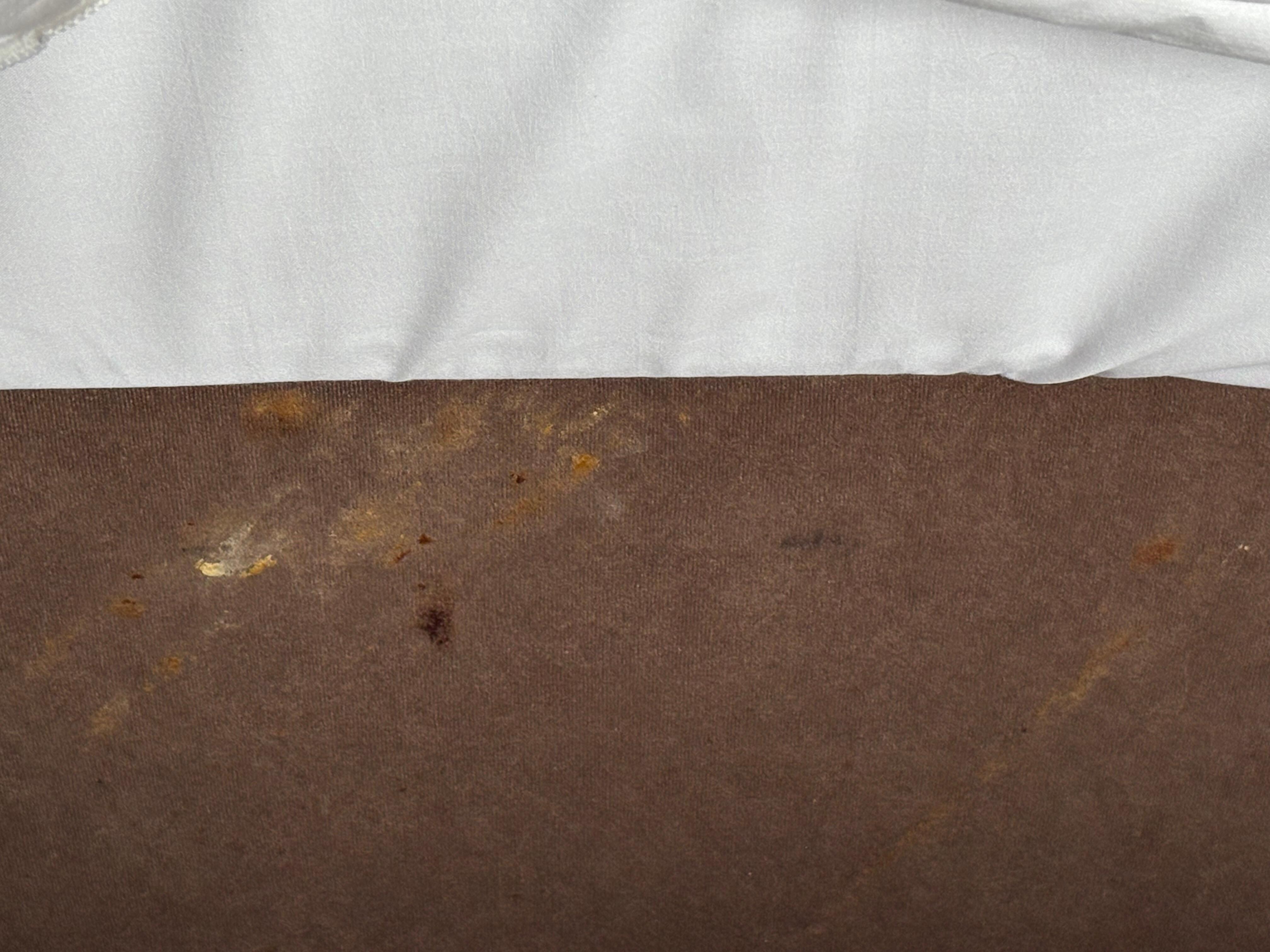 Filthy marks on bed, surely maid must’ve seen! Disgusting! 