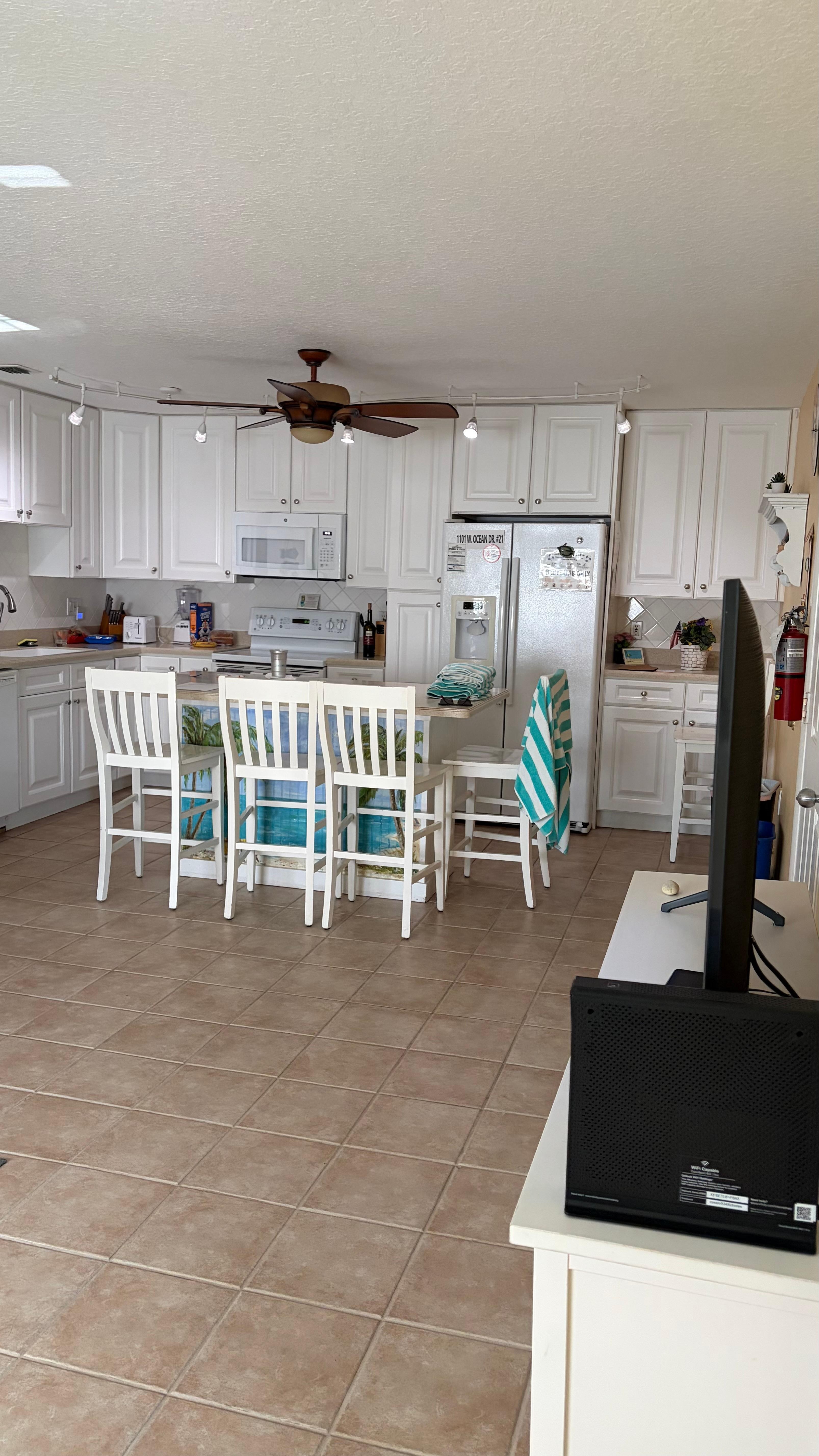 Kitchen fully stocked
