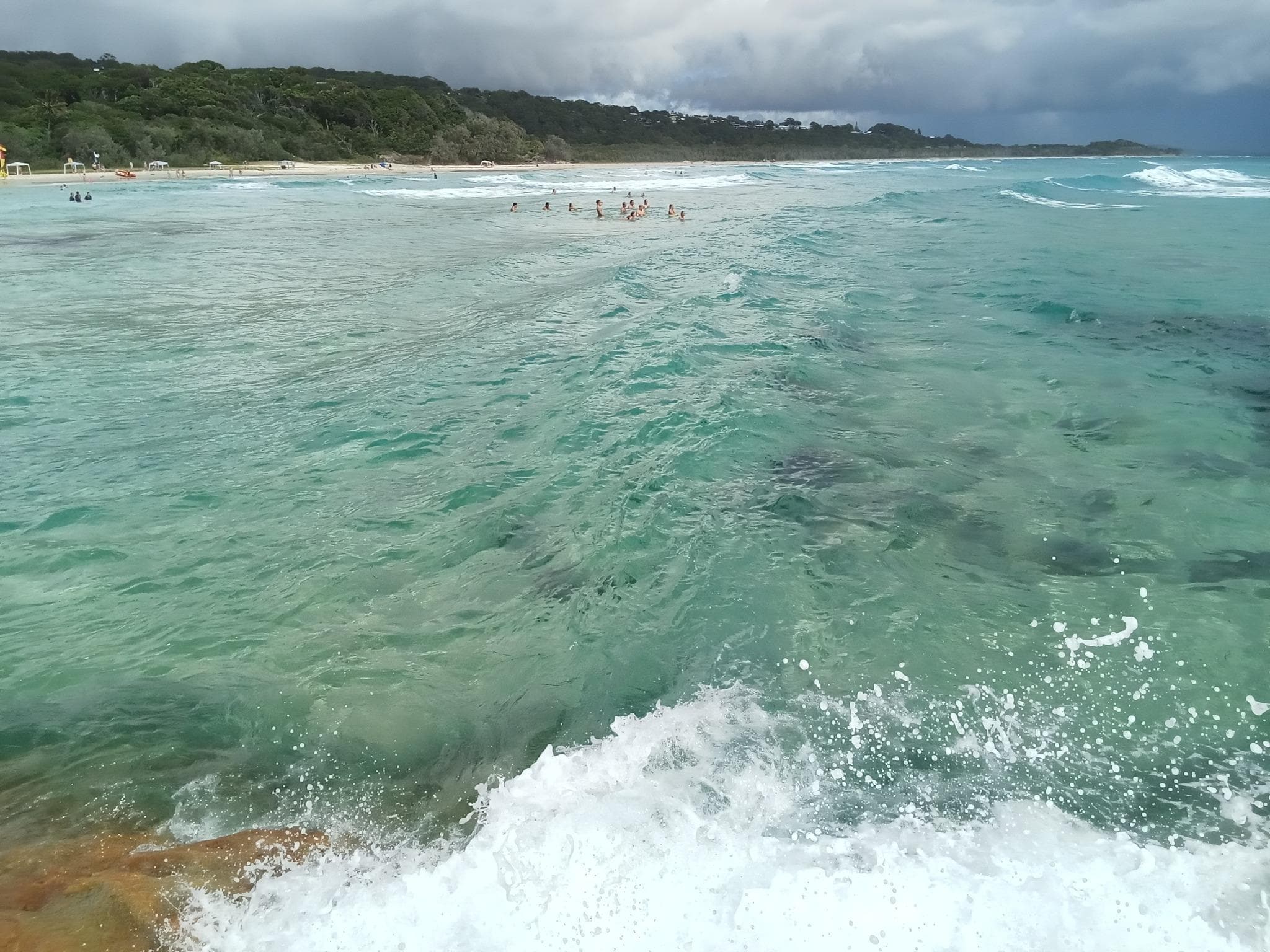 My swim at Cylinder Beach.  OMG!  Soooooo  nice!  And a lovely walk from the Straddie Beach cabin.