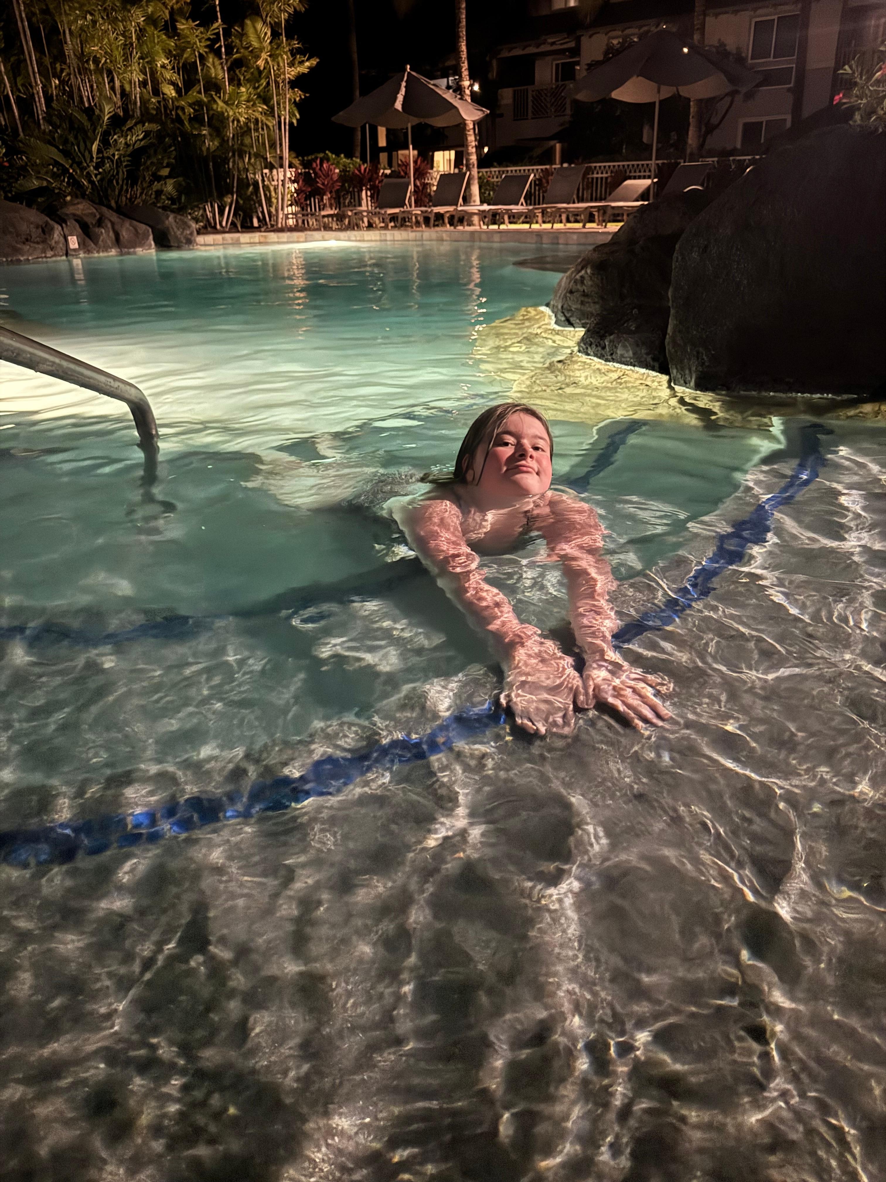 Kids loved the pool! A daily end to beautiful days in Waikoloa