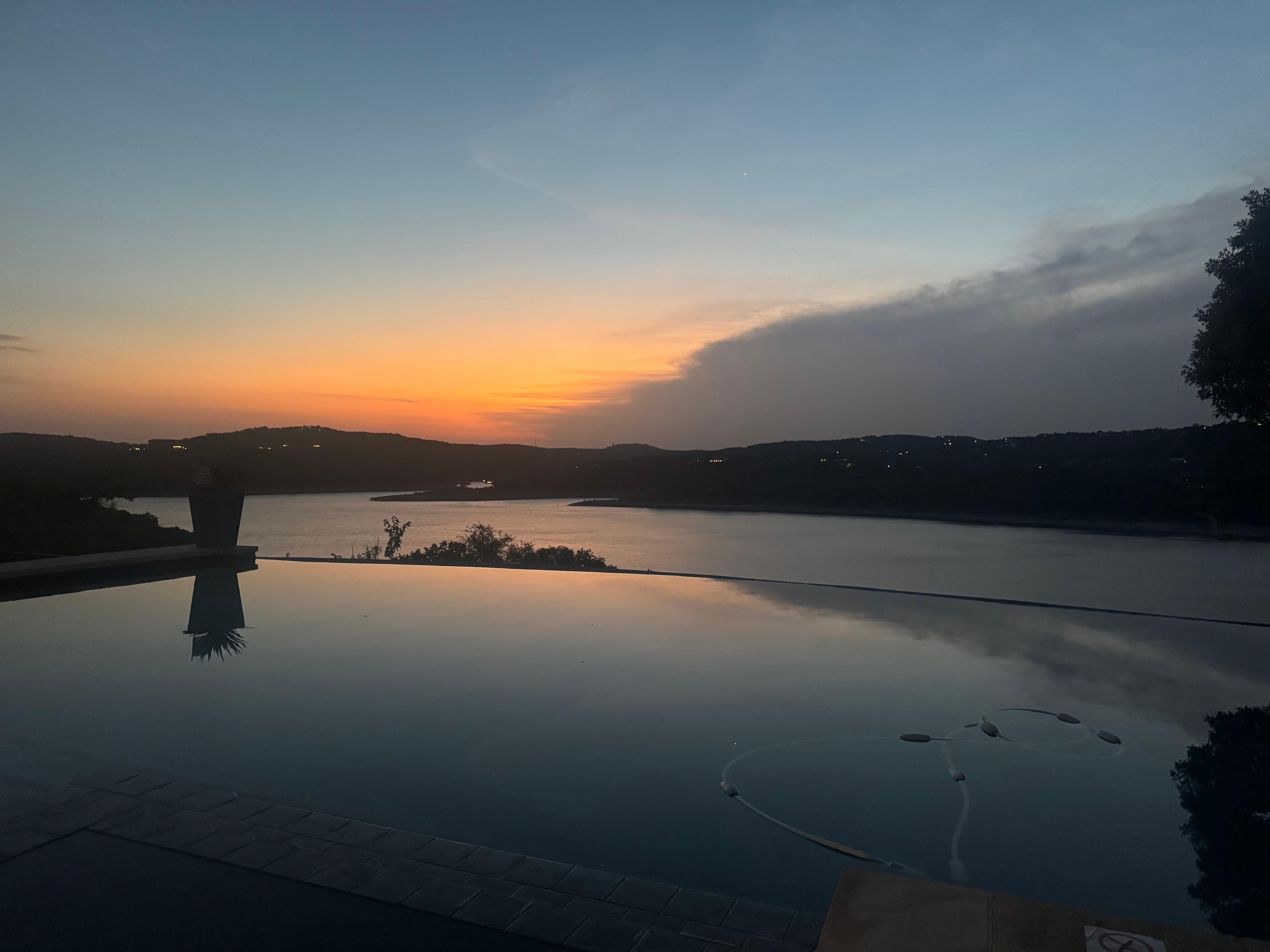 The view from the patio and the sunsets were beautiful!