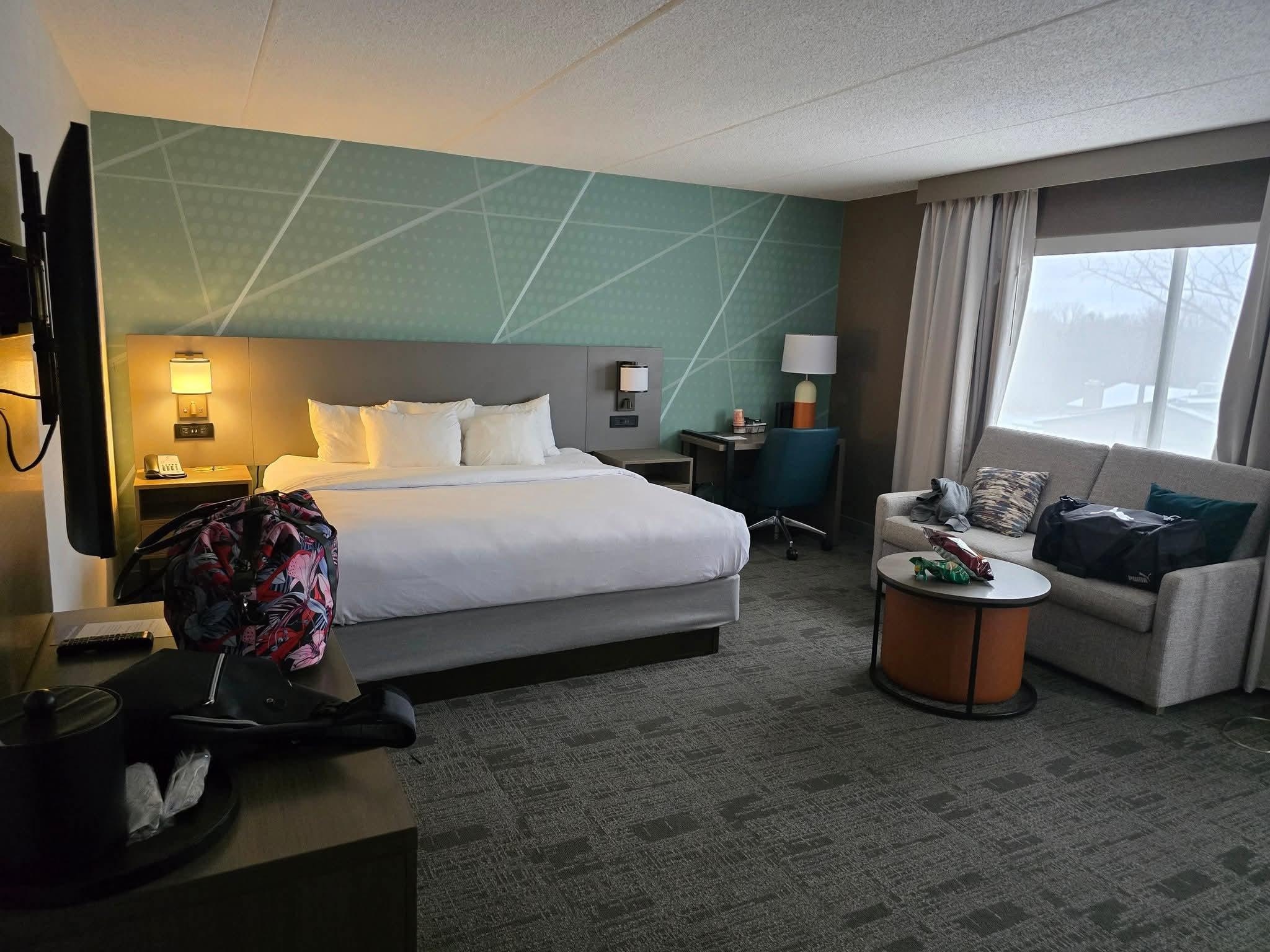 Looking from beginning of bedroom 