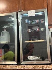 The fridge at breakfast