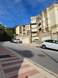 A view of apt from the bottom of the hill