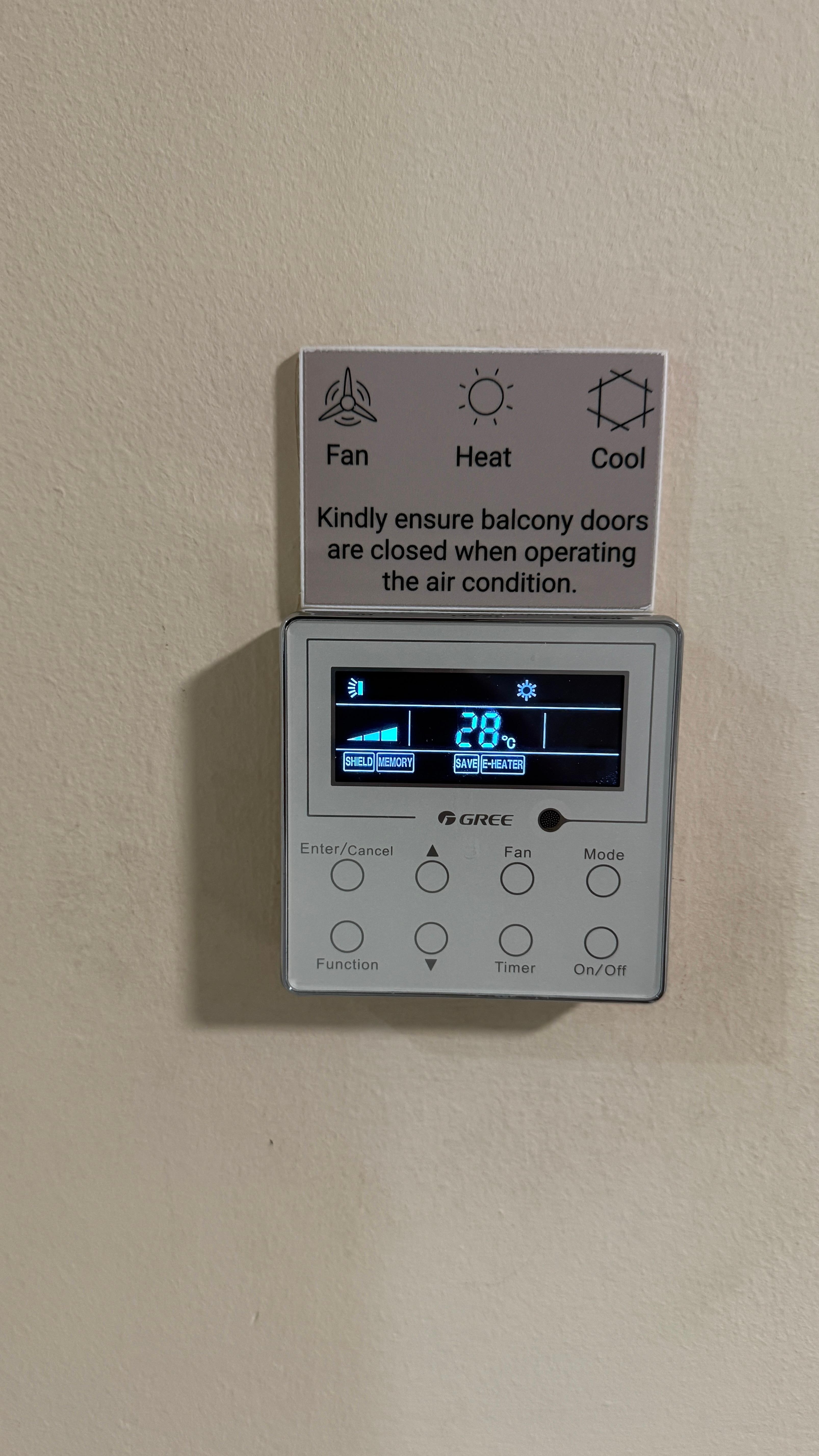 Temperature in the room