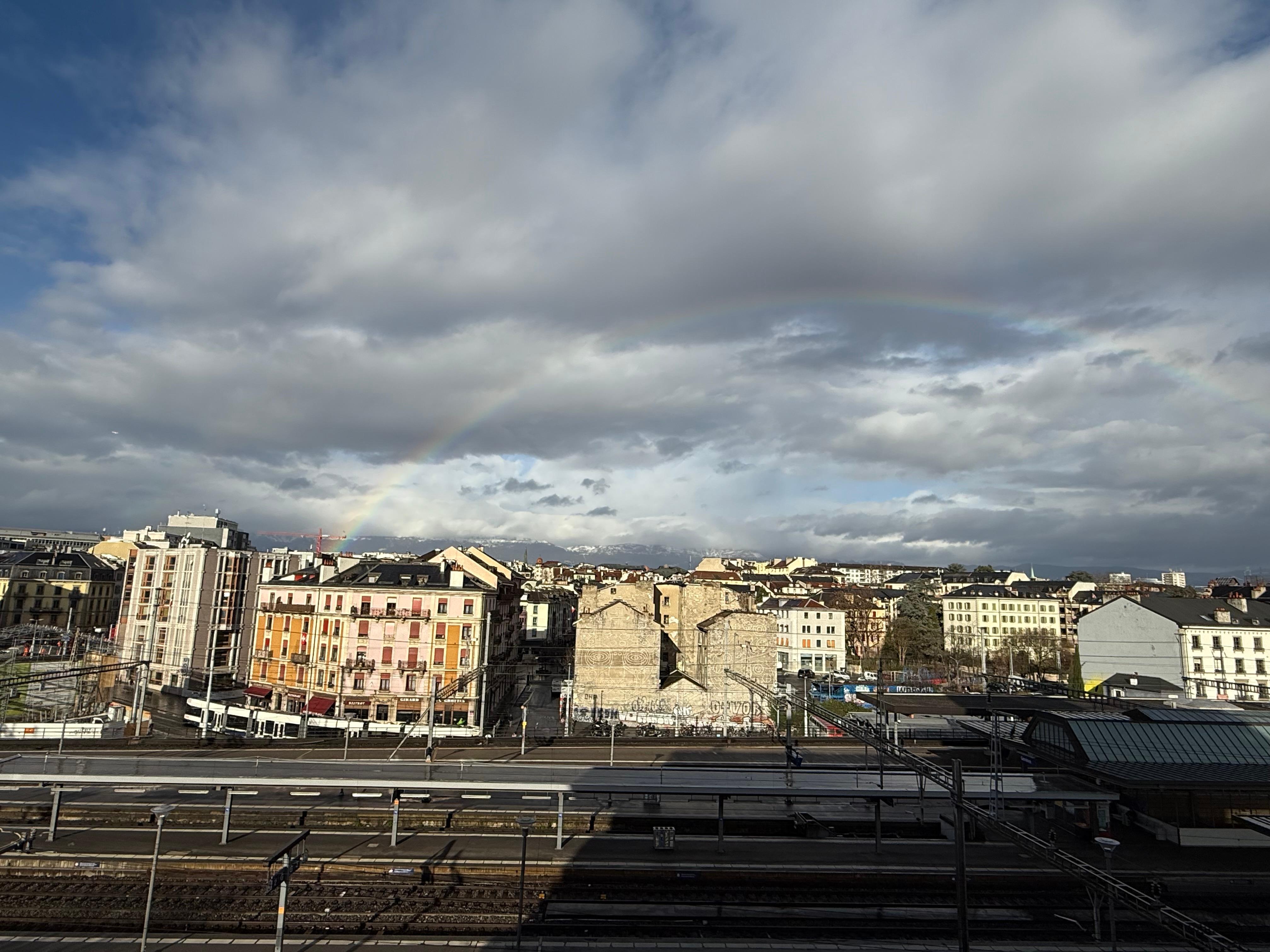 部屋からの風景〜虹🌈も出てました！