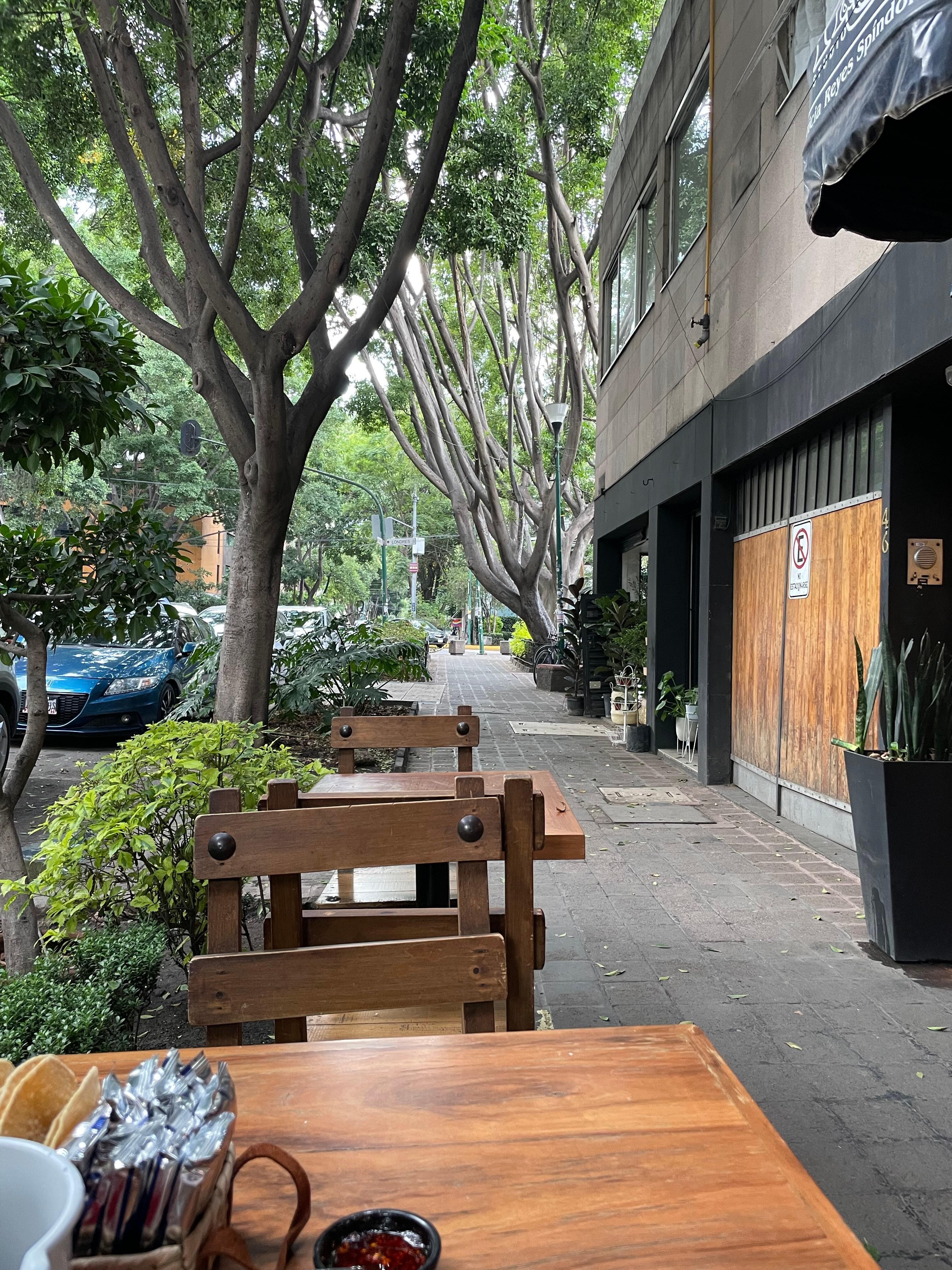 A nearby restaurant.