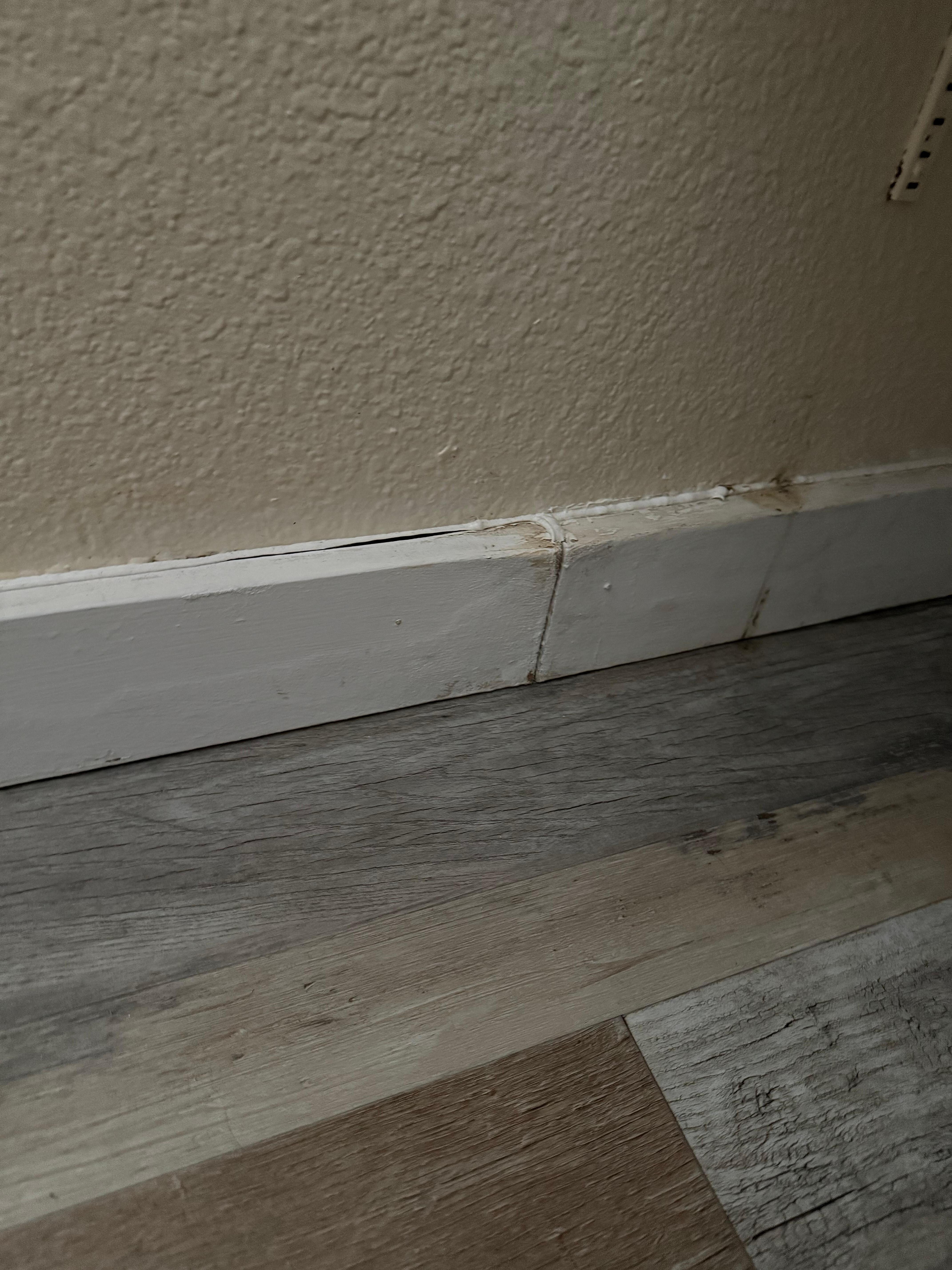 Poorly installed baseboard 