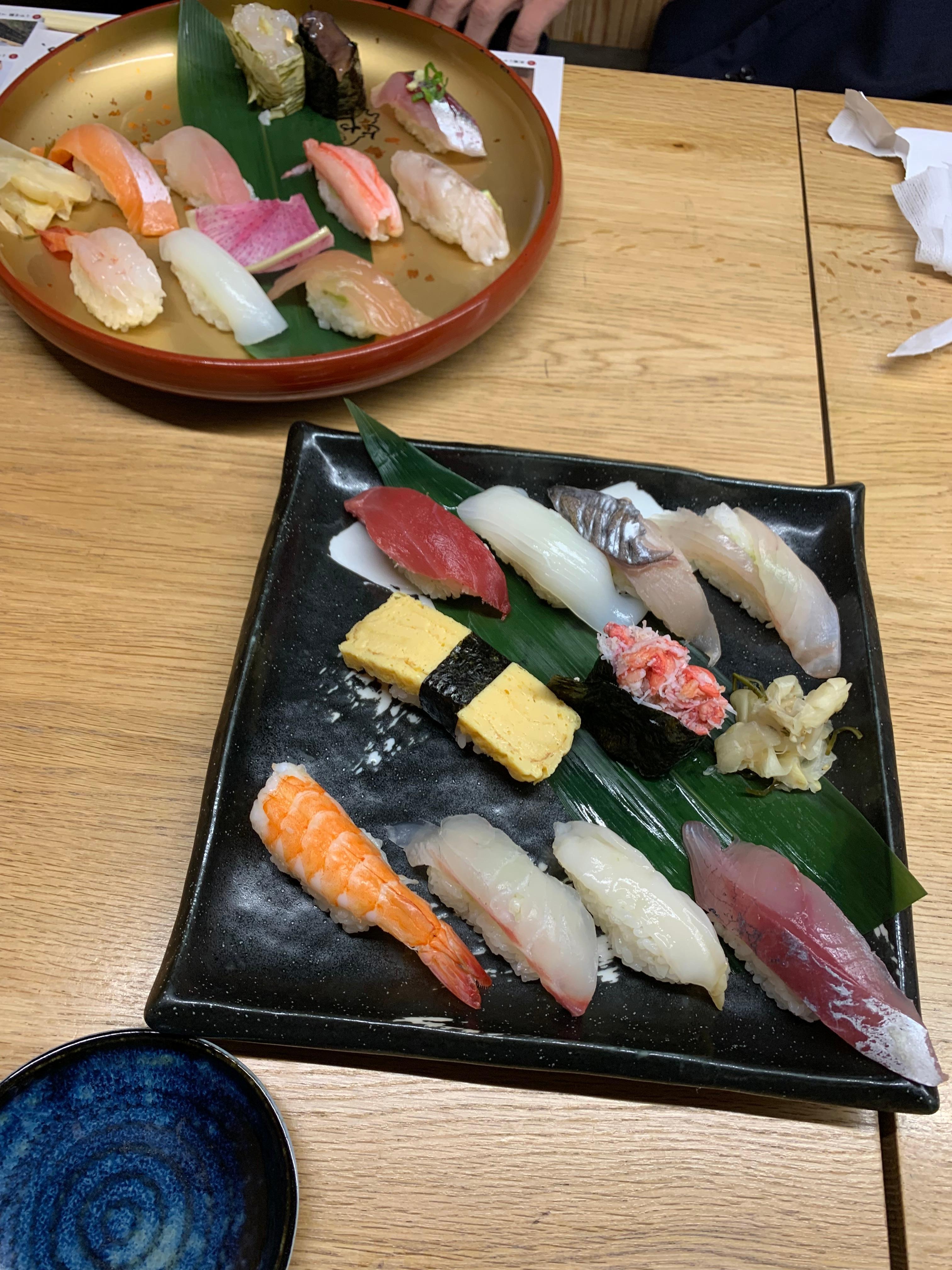 海to山のお寿司。とてもおいしかったです。