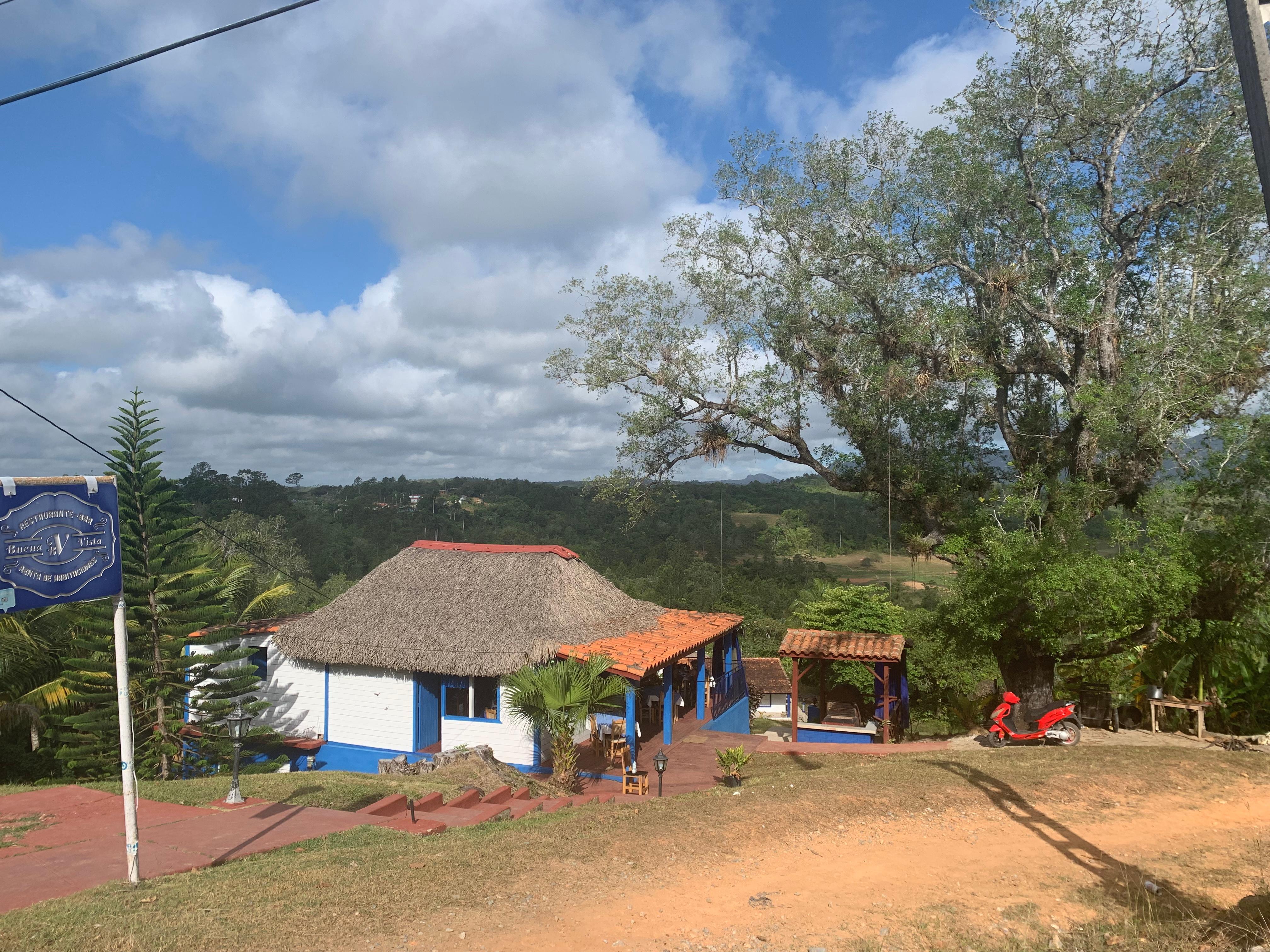 Hostal vue du parking