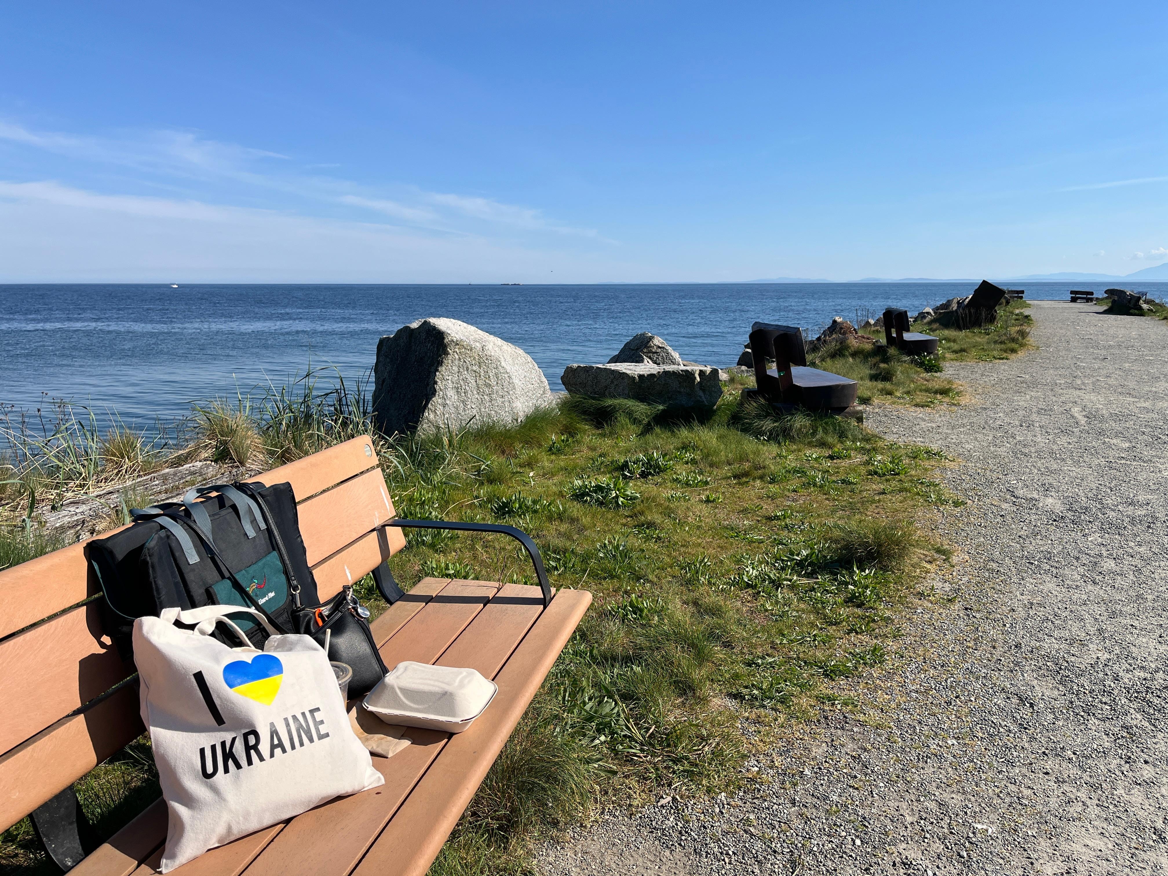 Snack on Roberts Creek Pier