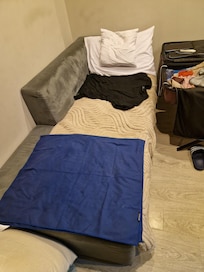 Das war die zweite Schlafmöglichkeit - eine Zumutung