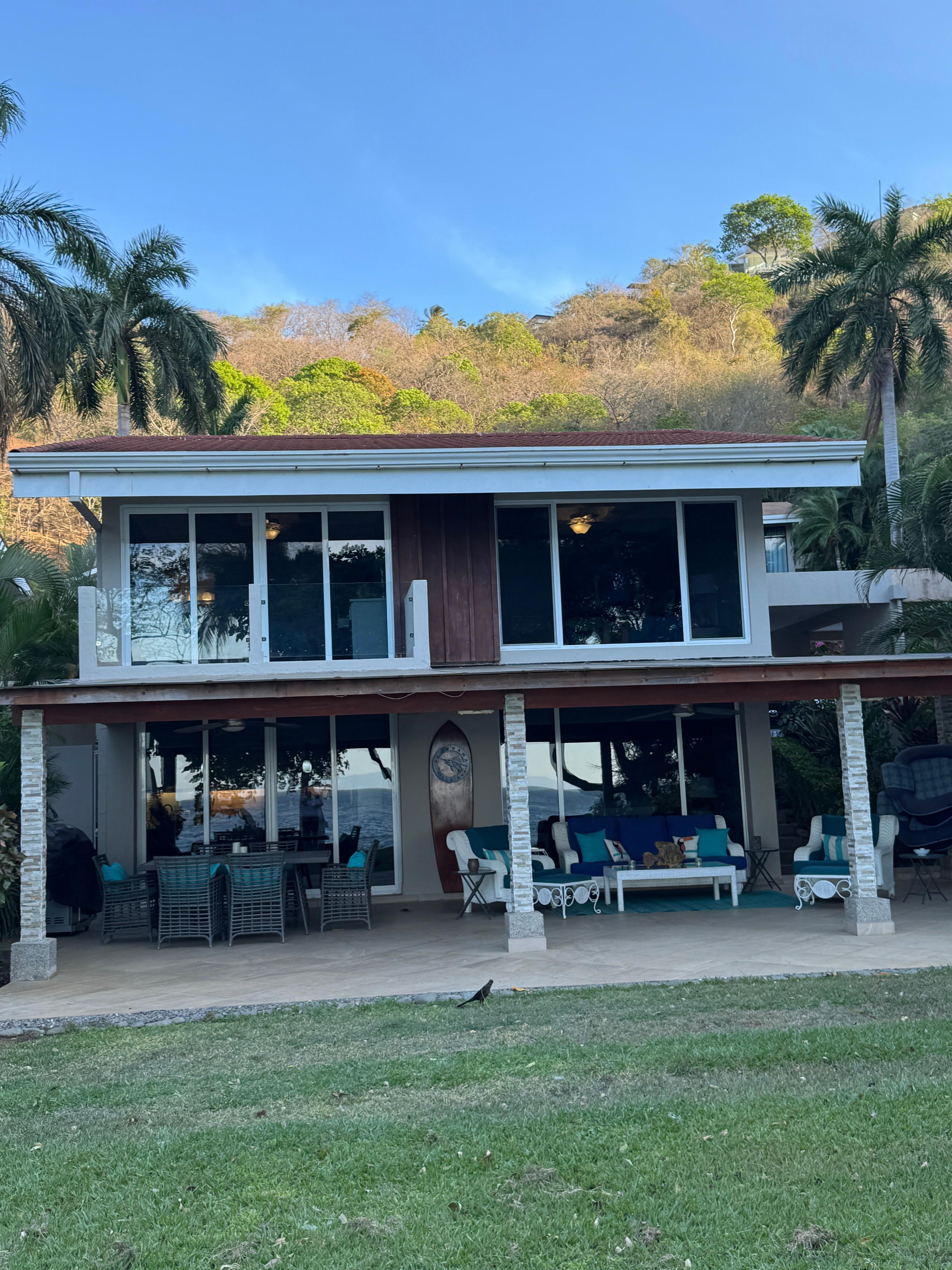 View of the house from the ocean side