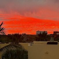 Sunset from the palapa