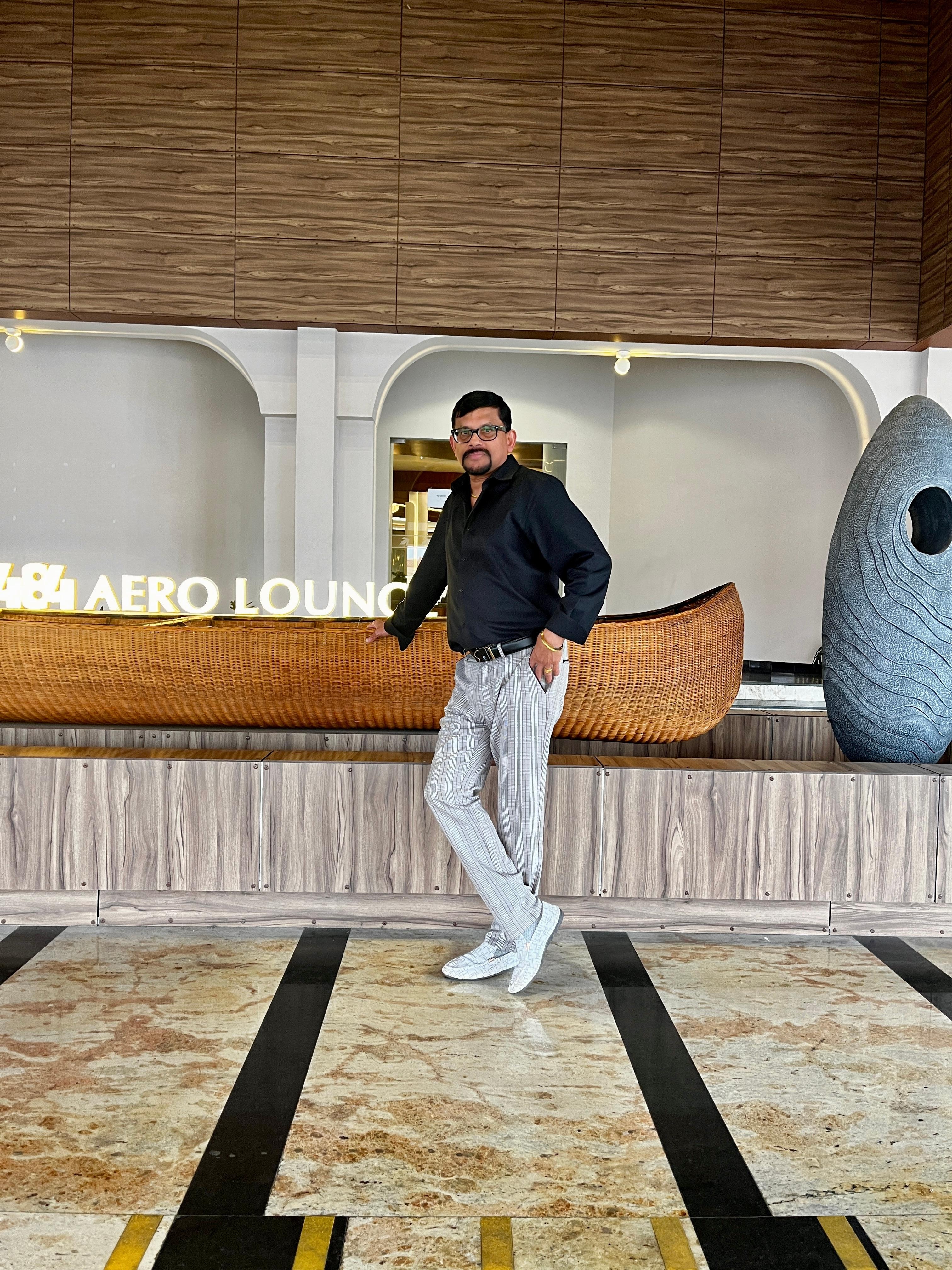 Outside of the lounge 