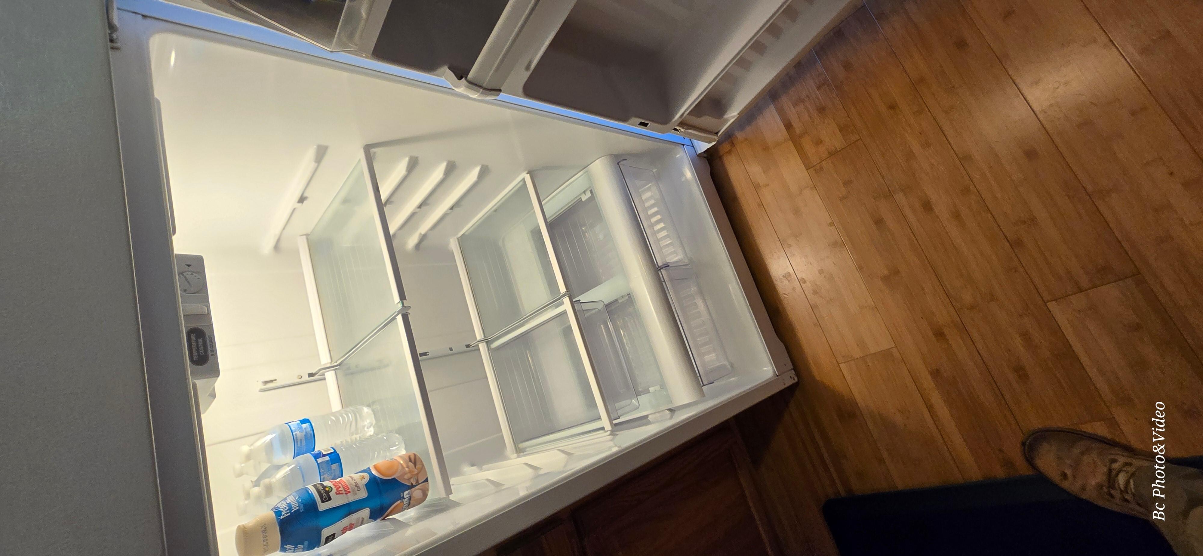 Used left behind items i. The fridge and freezer