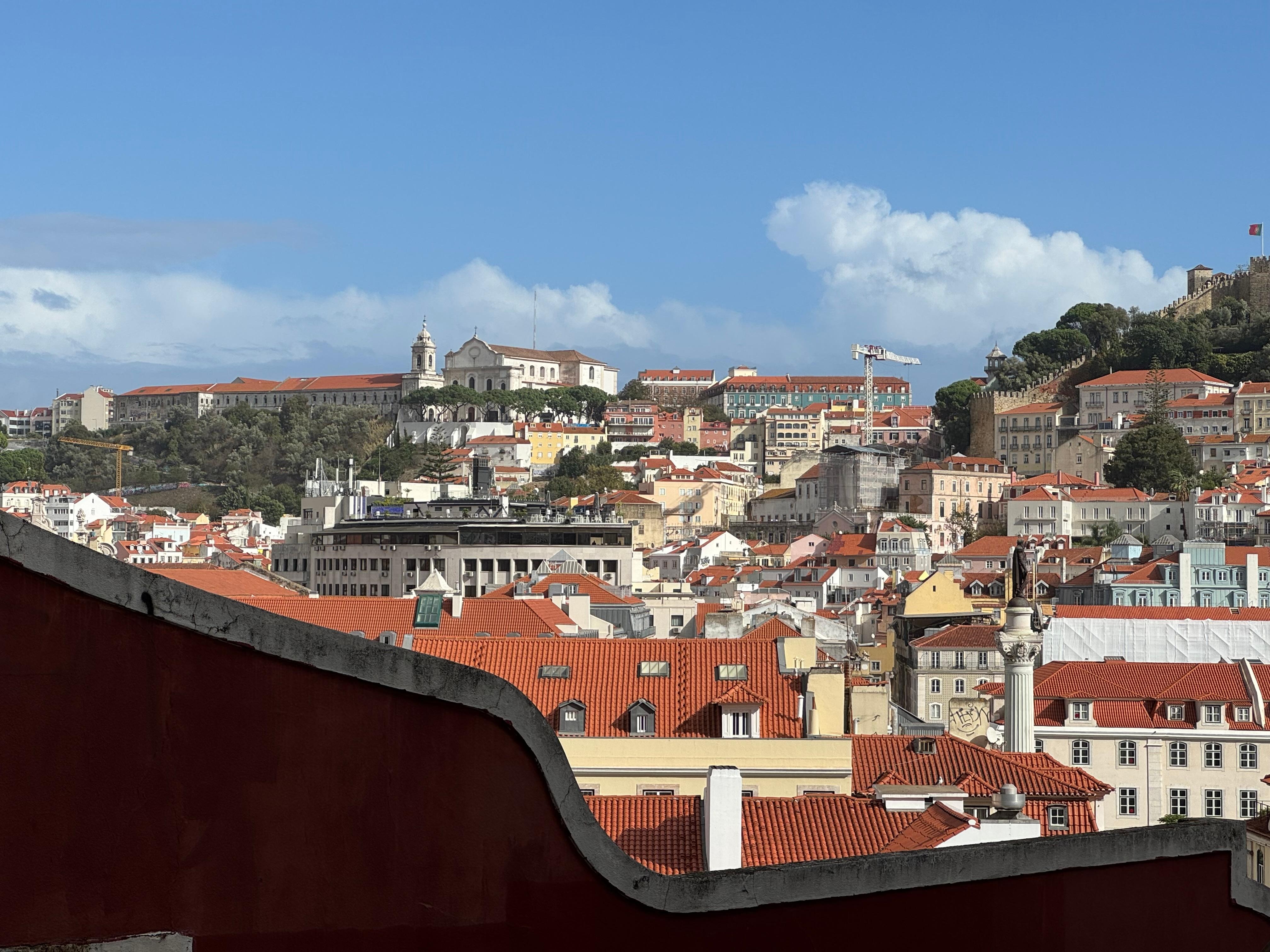 View of the city from a walk above the hotel.
