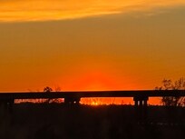 Sunset view from our room