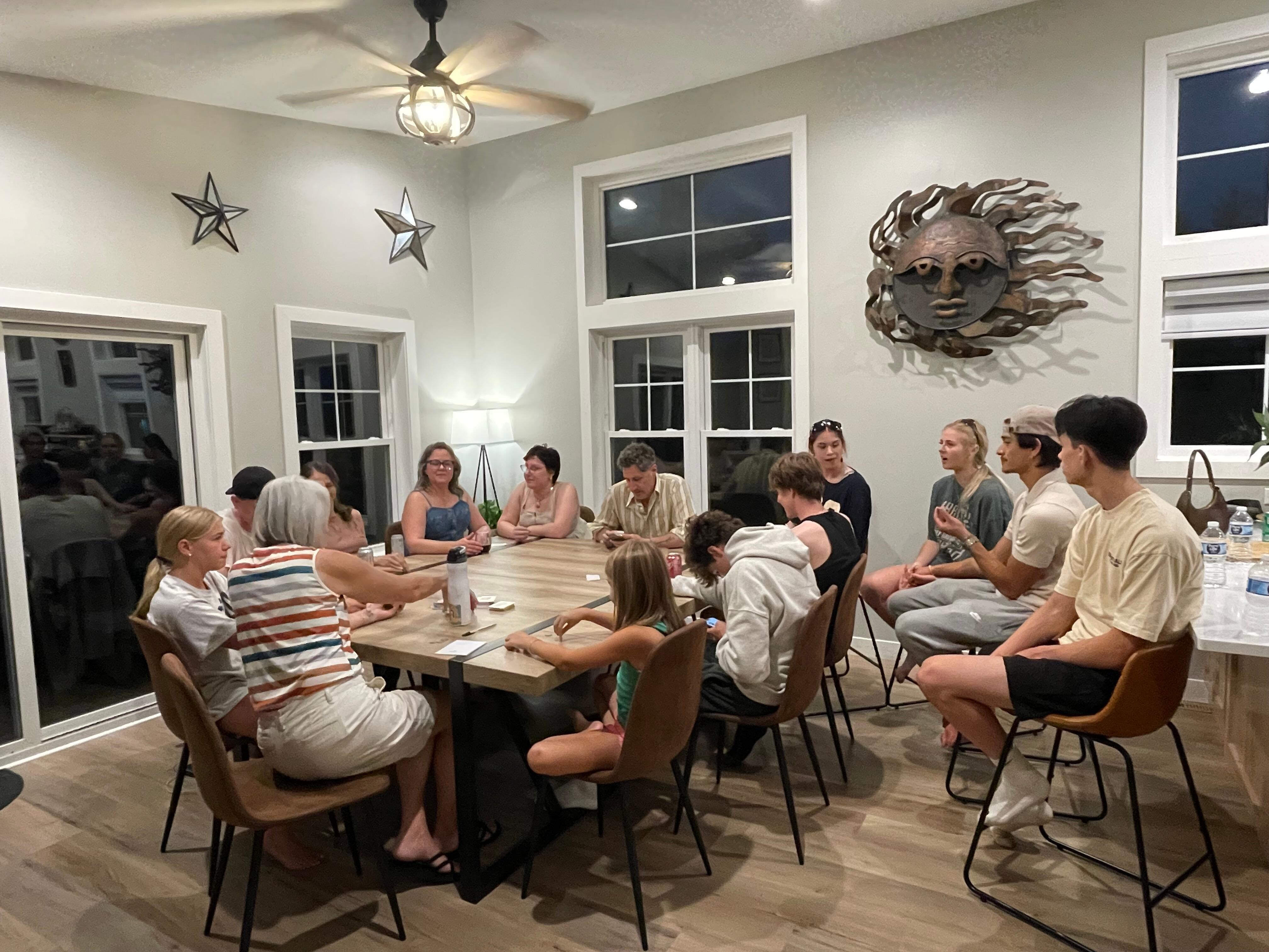 One of the largest 99 card games ever played! The table was amazing!