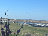 The view of the marina from the windows.